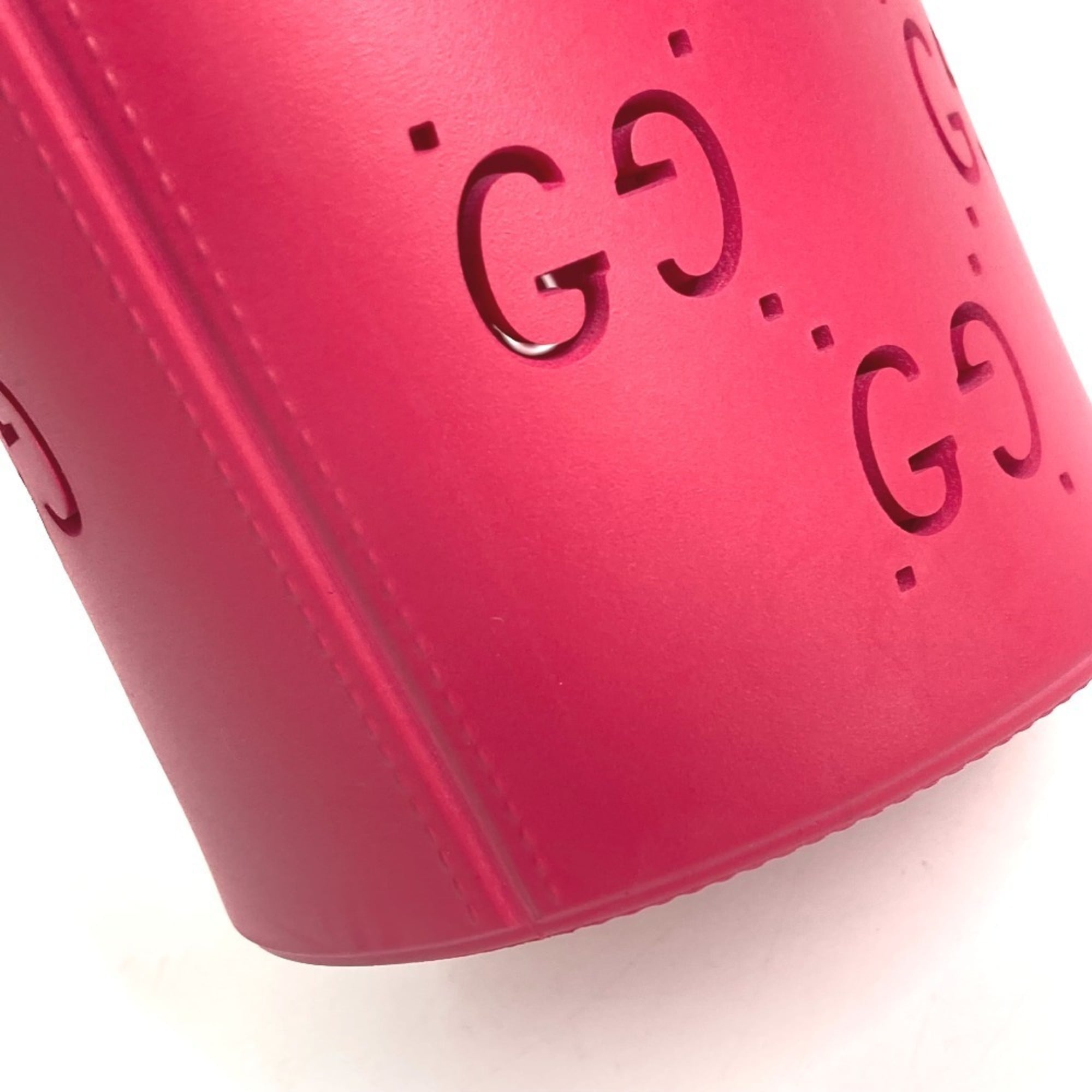Gucci Pink Rubber Boston Bag Handbag (Pre-Owned)