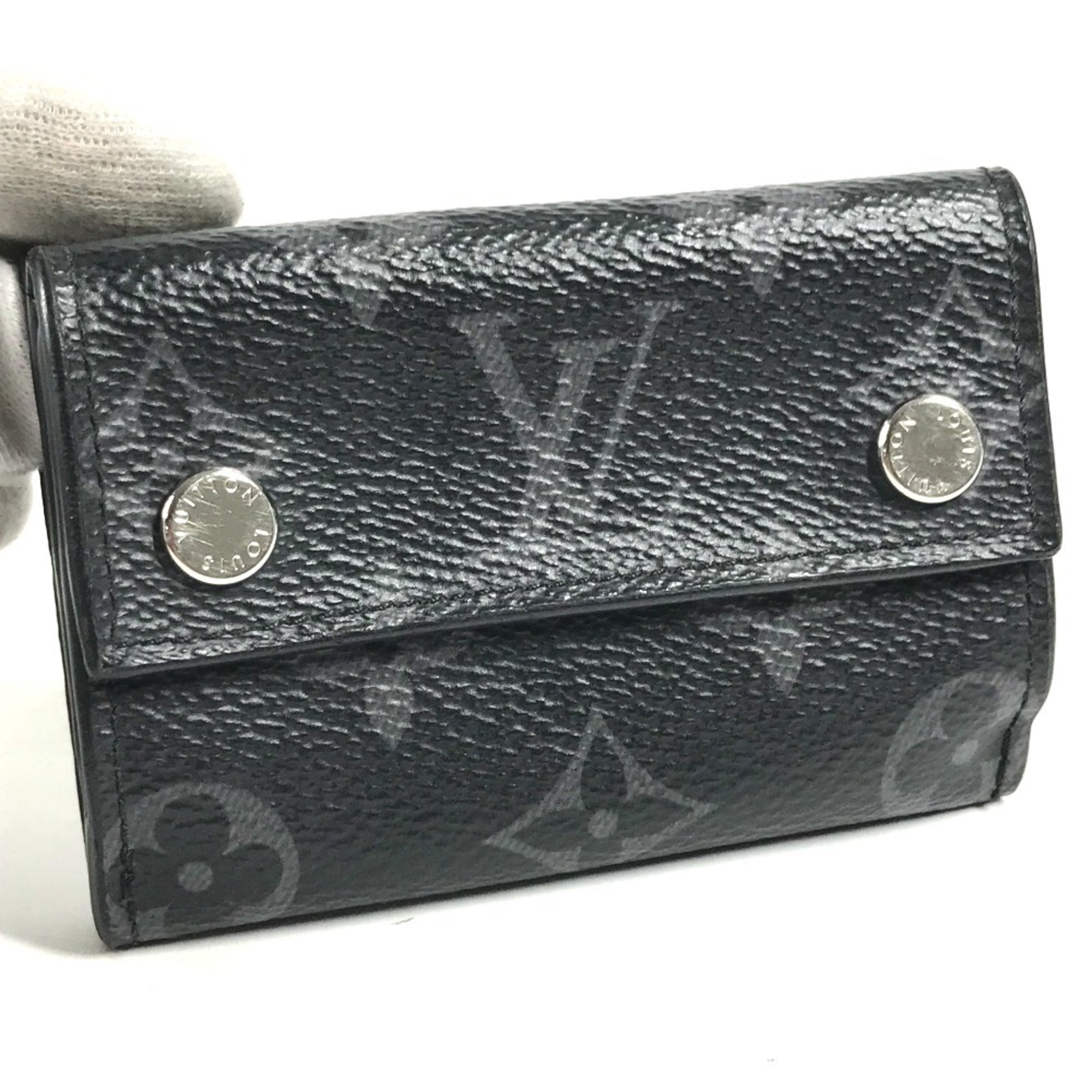 Louis Vuitton Monogram Eclipse Black Monogram Eclipse Wallet (Tri-Fold)