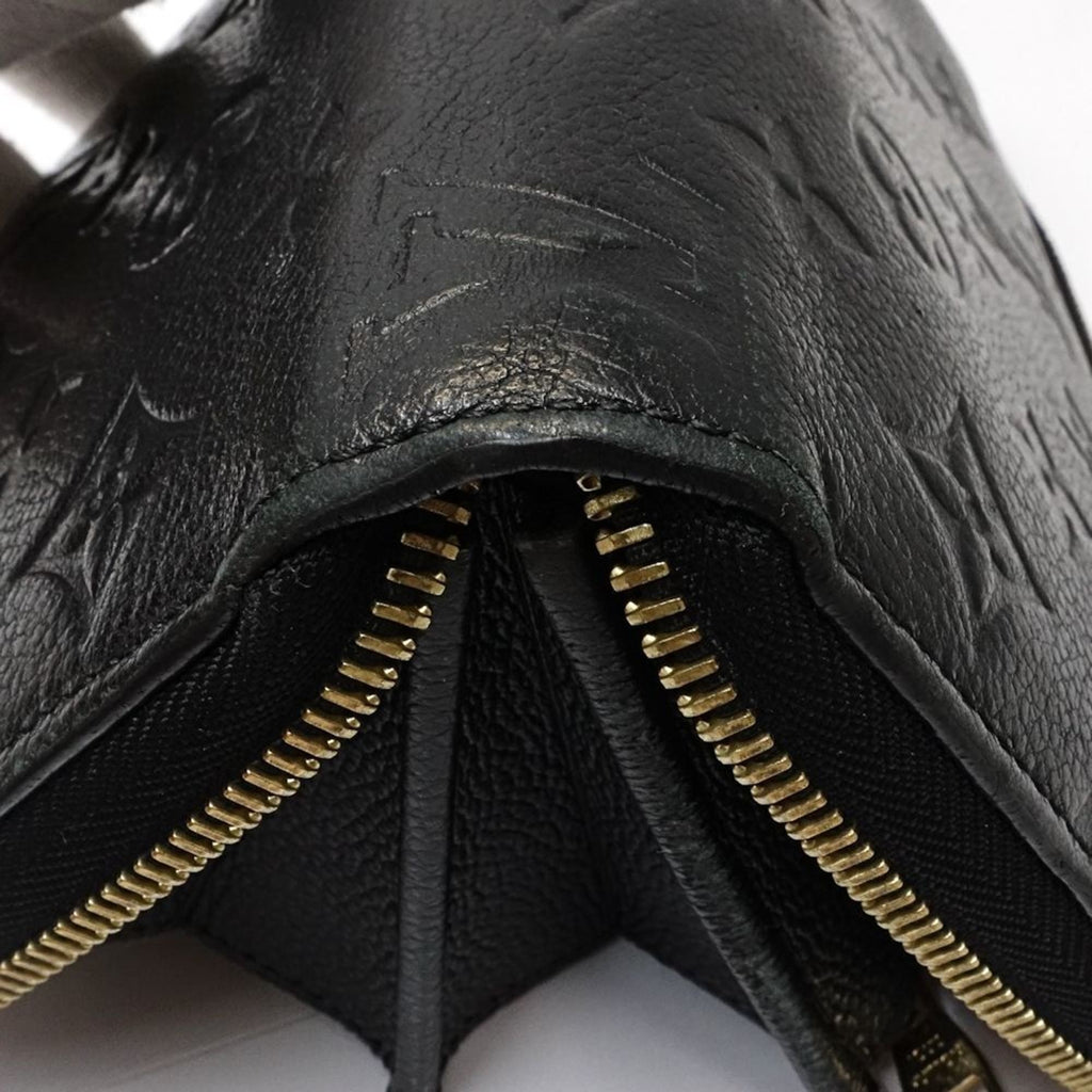 Louis Vuitton Black Leather Long Wallet
