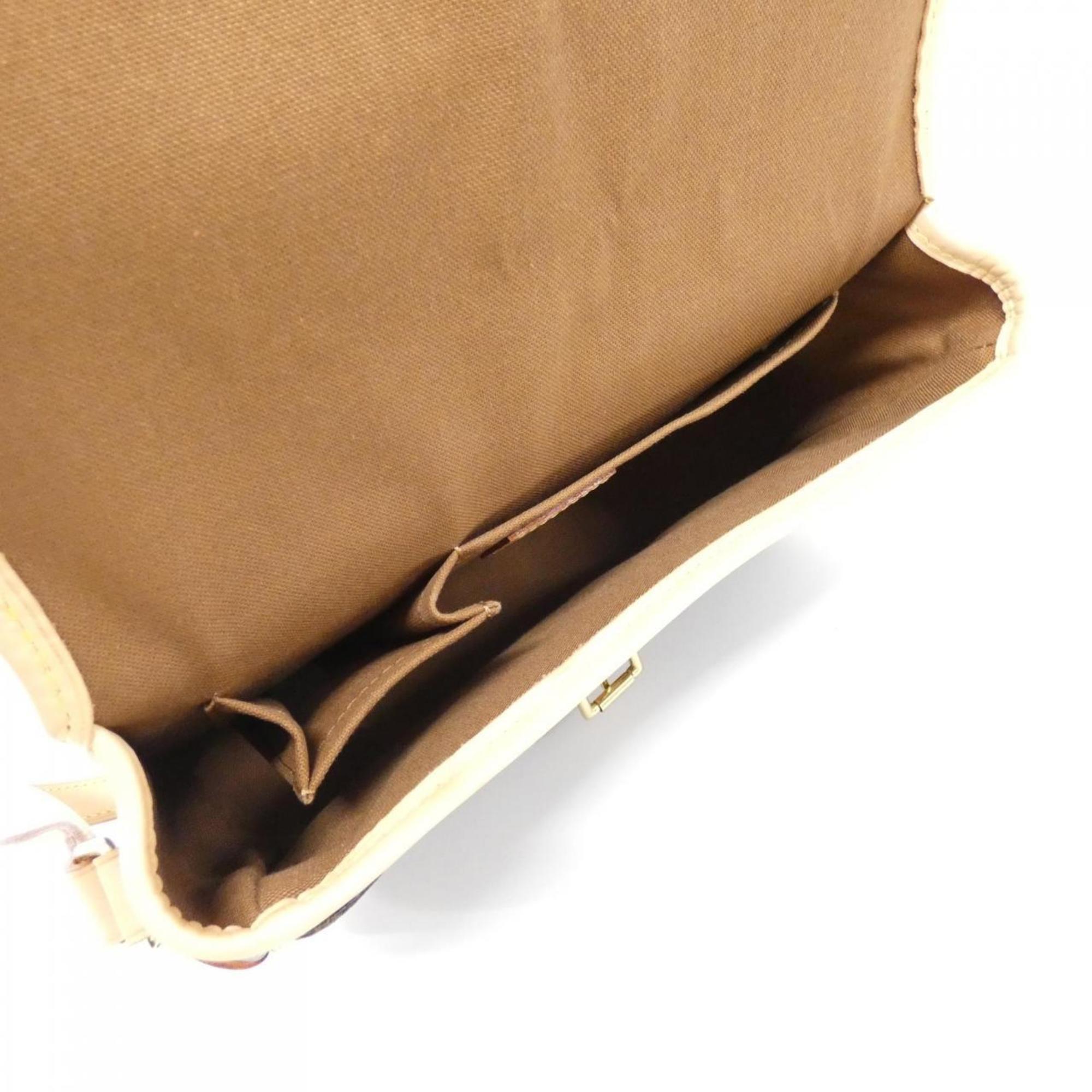 Louis Vuitton Marron Coated Canvas Shoulder Bag