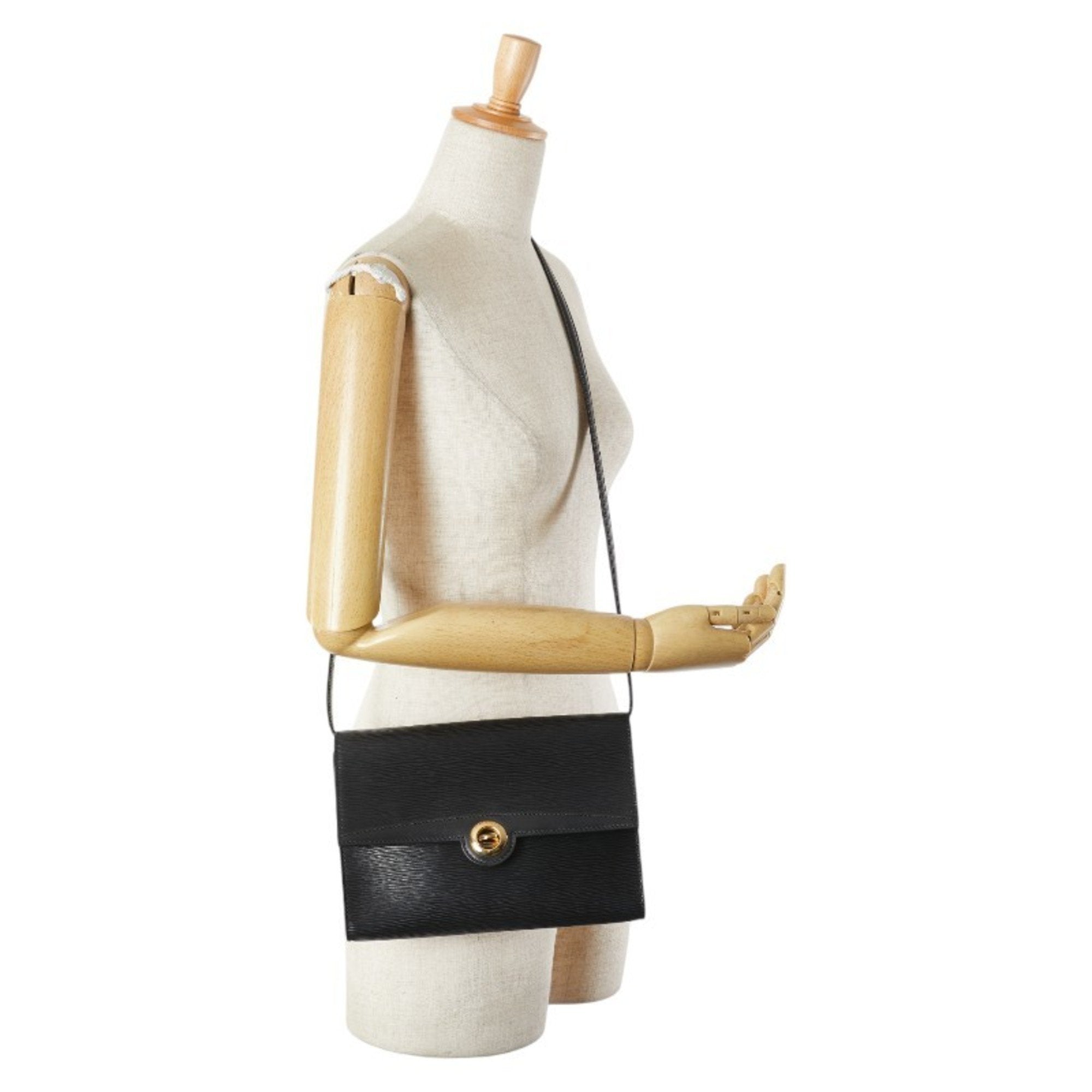 Louis Vuitton Epi Black Noir Leather Shoulder Bag
