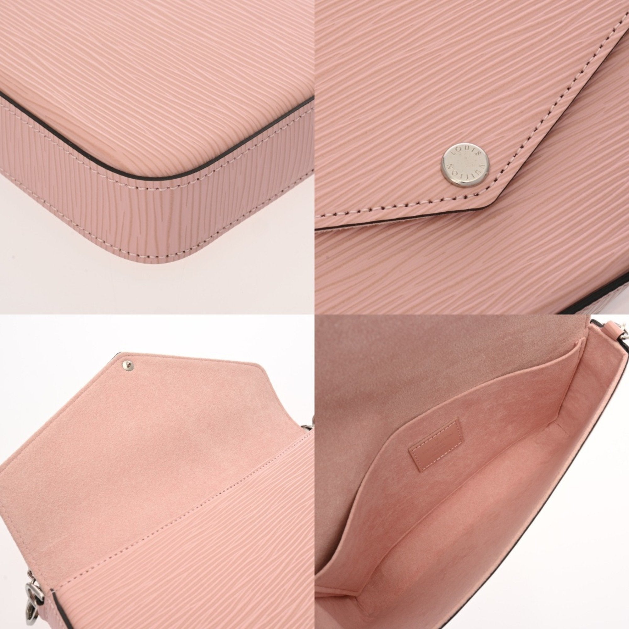 Louis Vuitton Epi Rose Ballerine Leather Shoulder Bag