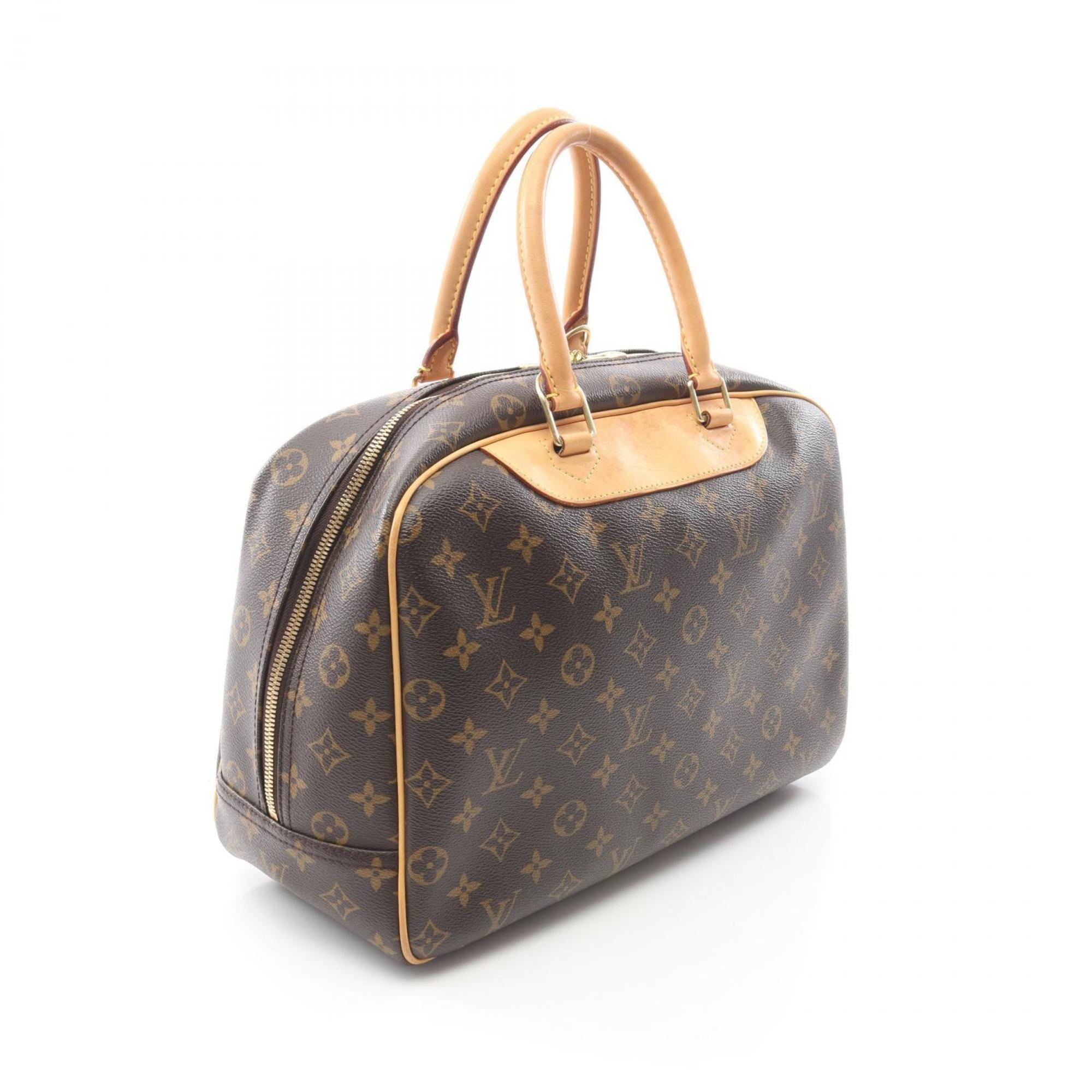 Louis Vuitton Brown Monogram Coated Canvas Leather Handbag