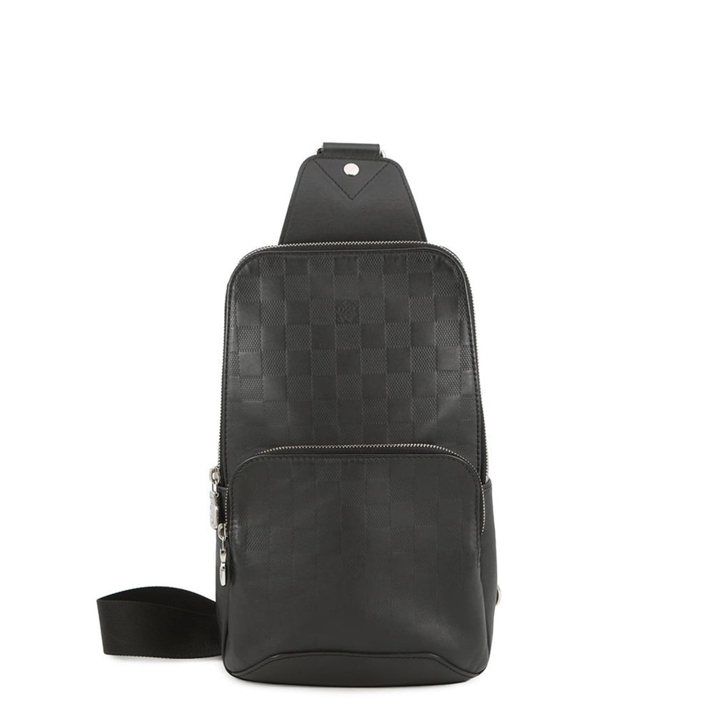 Louis Vuitton Black Damier Canvas Infini Onyx Damier Infini Leather Sling Bag