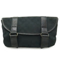 Gucci Black Gg Canvas Leather Fanny Pack Pouch Sling Bag (Pre-Owned)