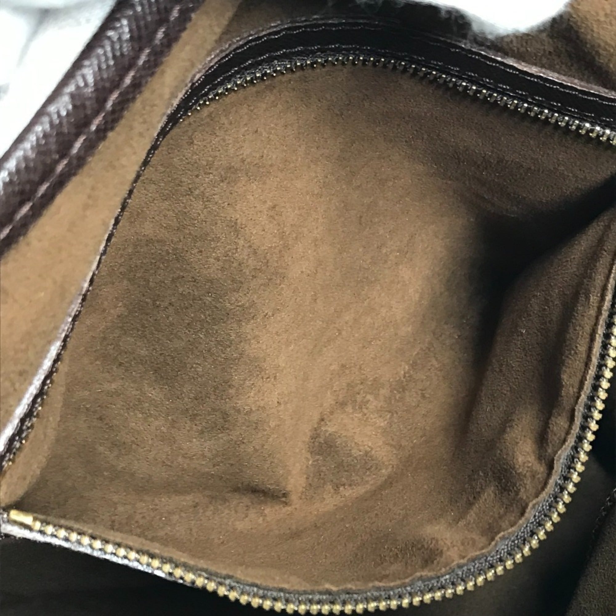 Louis Vuitton Brown Damier Canvas Ebene Damier Canvas Pouch Shoulder Bag Tote Bag