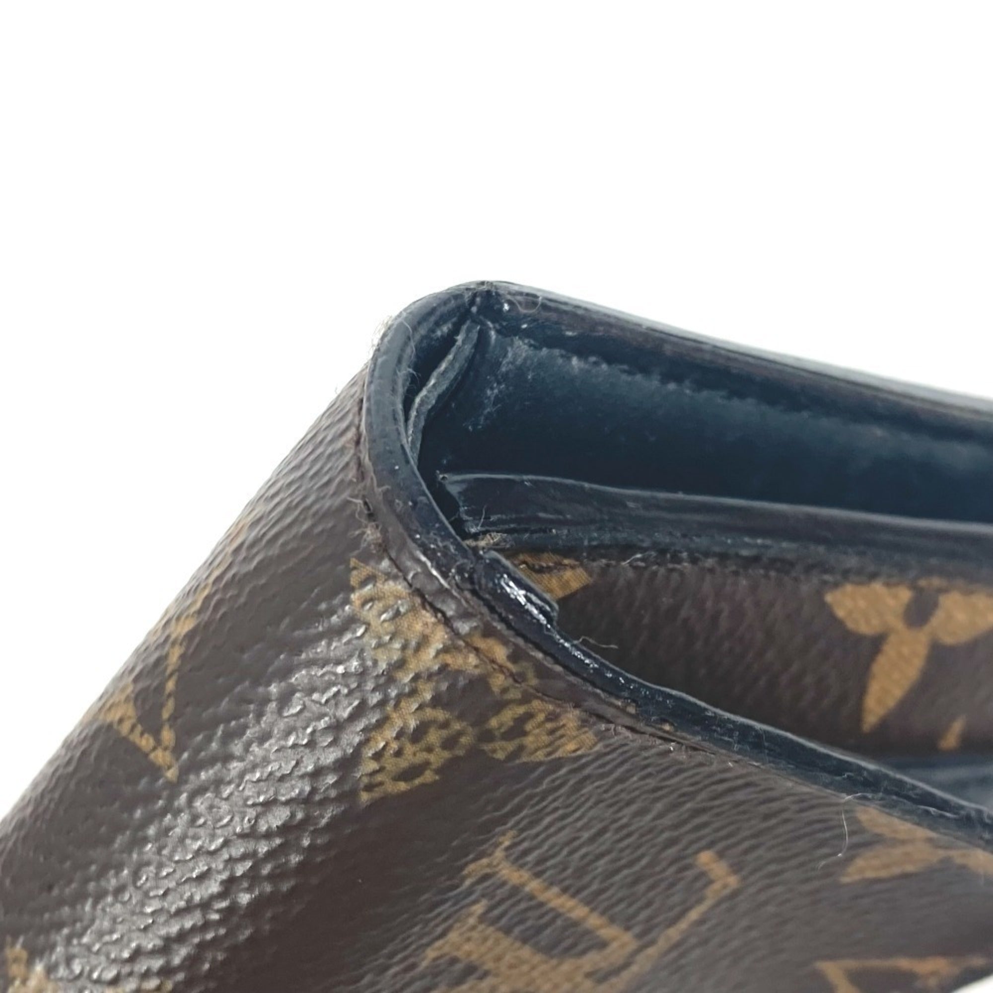 Louis Vuitton Monogram Black Brown Monogram Wallet (Tri-Fold)