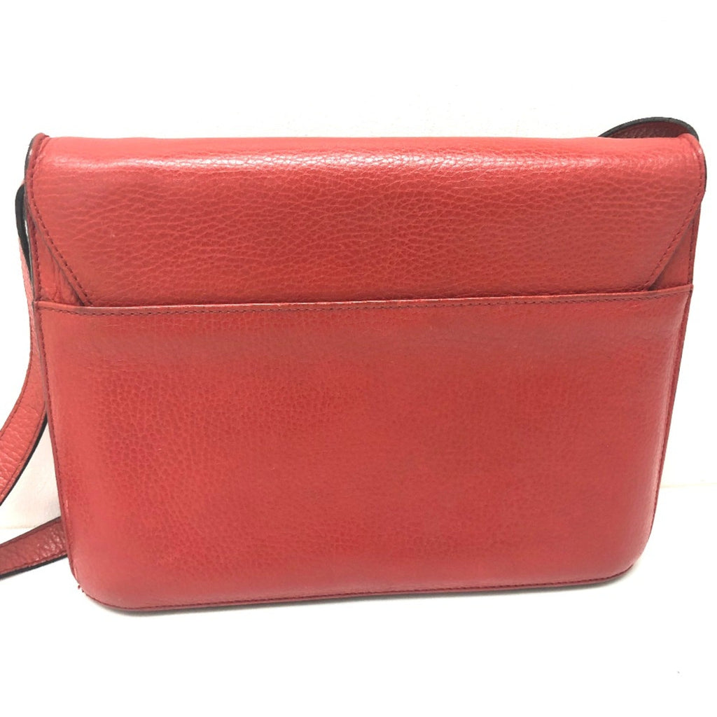 Celine Red Leather Shoulder Bag