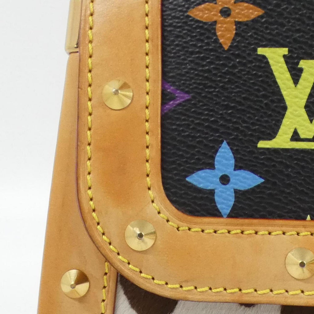 Louis Vuitton Black Coated Canvas Shoulder Bag