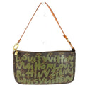 Louis Vuitton Khaki Monogram Graffiti Handbag Pochette Shoulder Bag