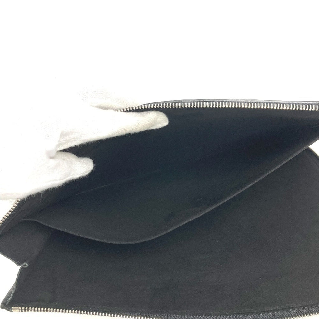 Louis Vuitton Black Yellow Epi Leather Clutch Bag Pochette Pouch