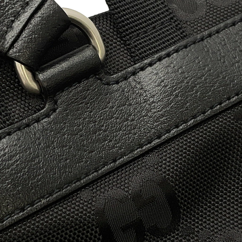 Gucci Black Nylon Leather Handbag Sling Bag (Pre-Owned)