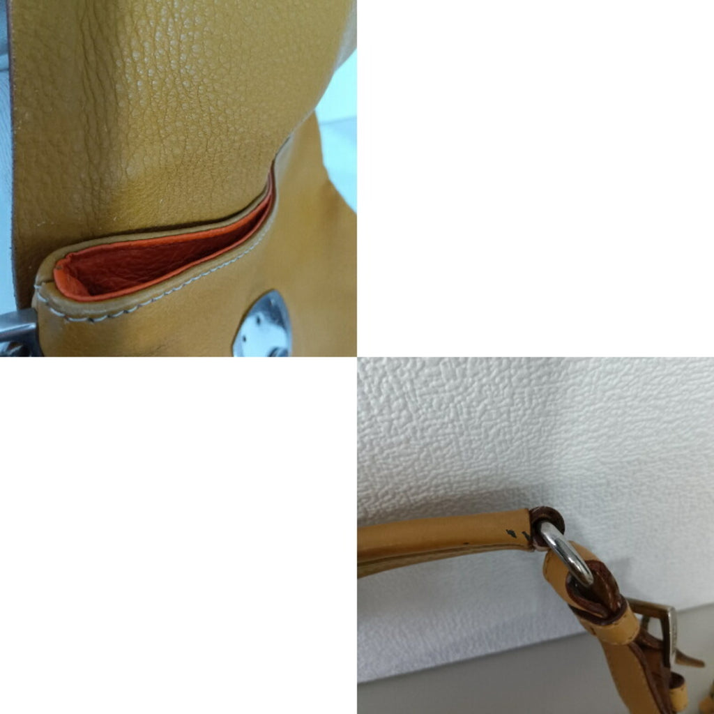 Prada Camel Leather Shoulder Bag