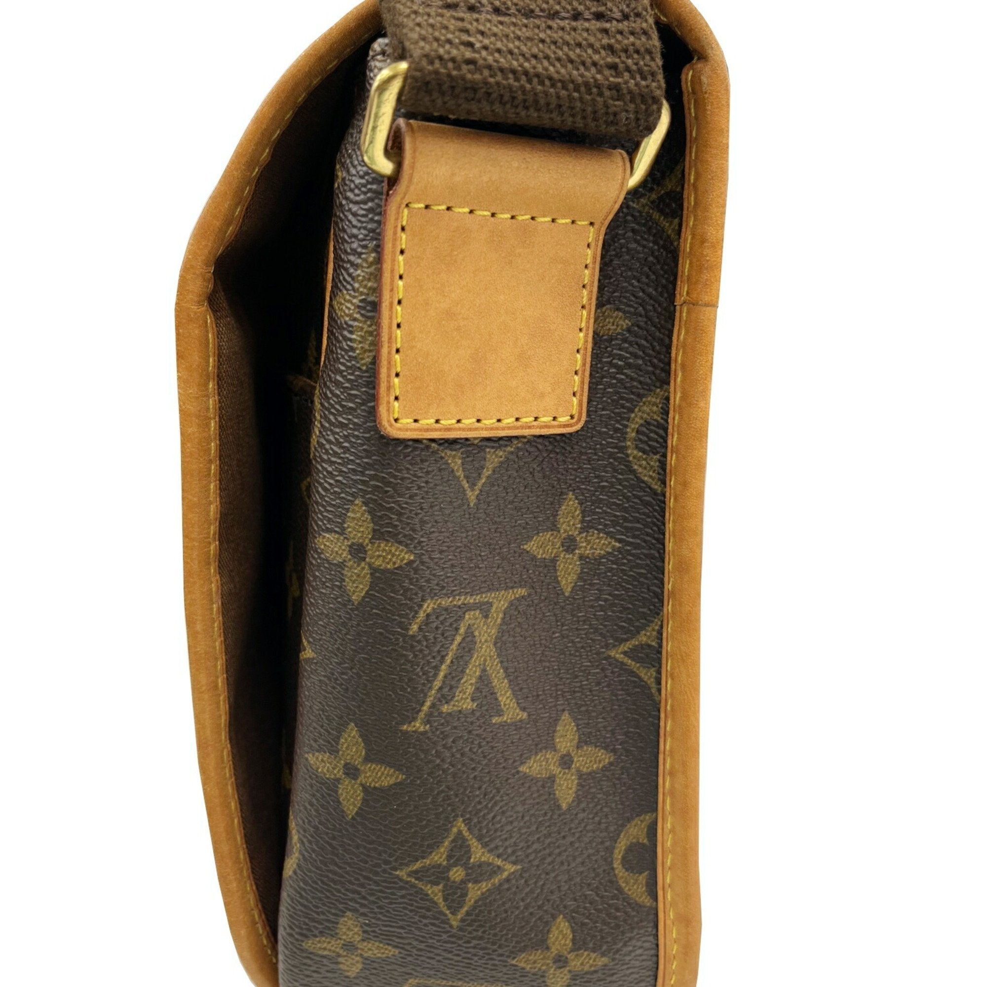 Louis Vuitton Brown Monogram Leather Shoulder Bag