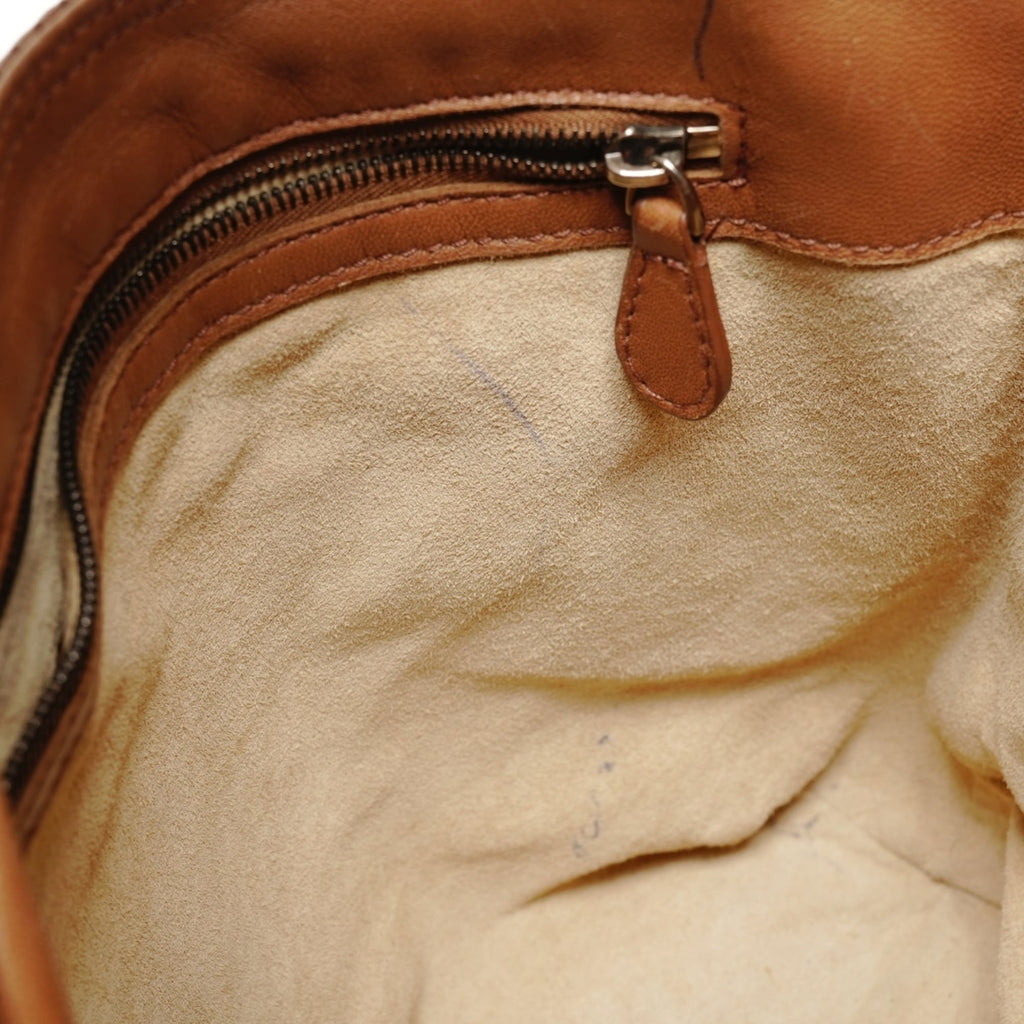 Bottega Veneta Intrecciato Brown Leather Handbag