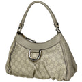 Gucci White Leather Handbag Shoulder Bag (Pre-Owned)