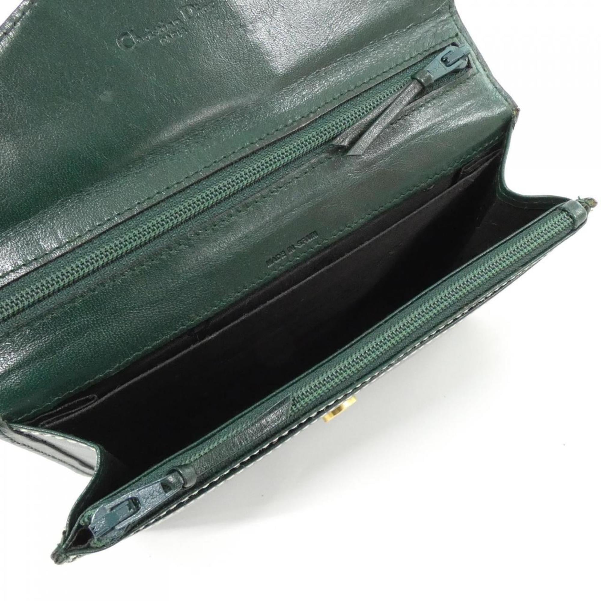 Christian Dior Green Leather Handbag (Pre-Owned)
