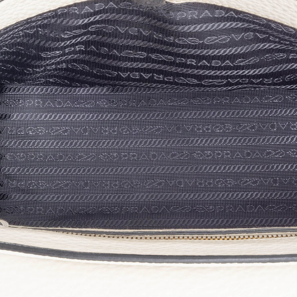 Prada White Leather Handbag