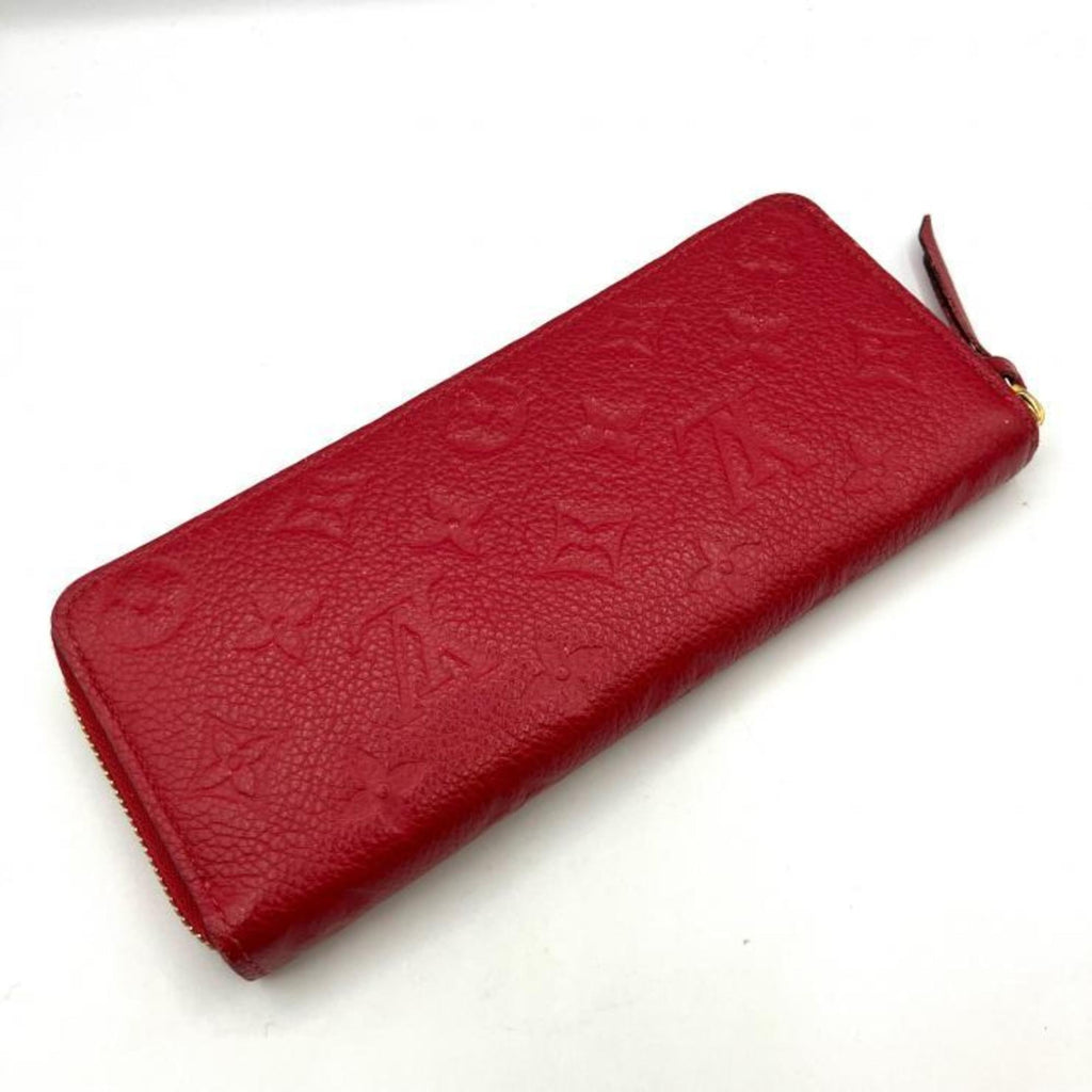 Louis Vuitton Raisin Red Color Monogram Empreinte Long Wallet