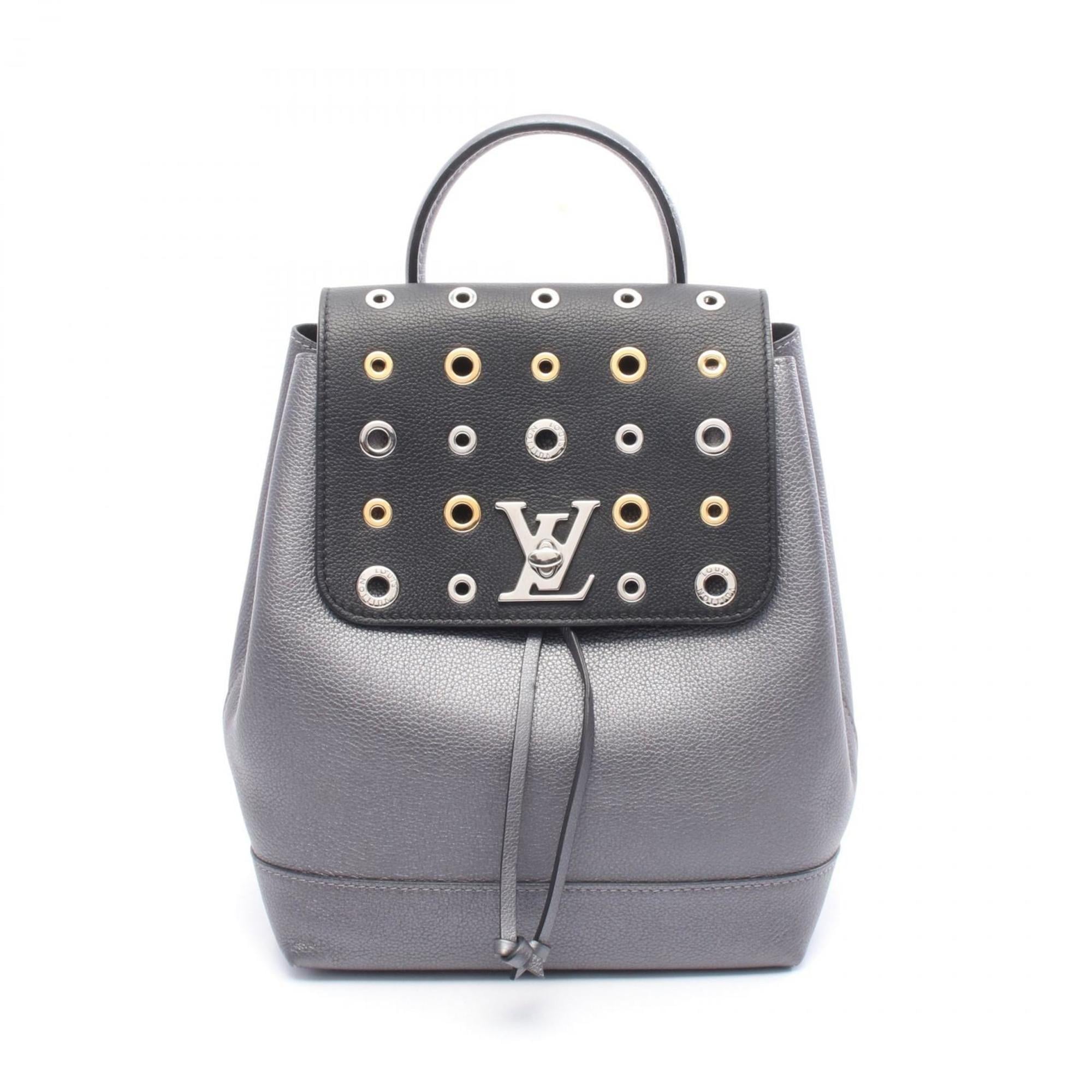 Louis Vuitton Gray Leather Backpack