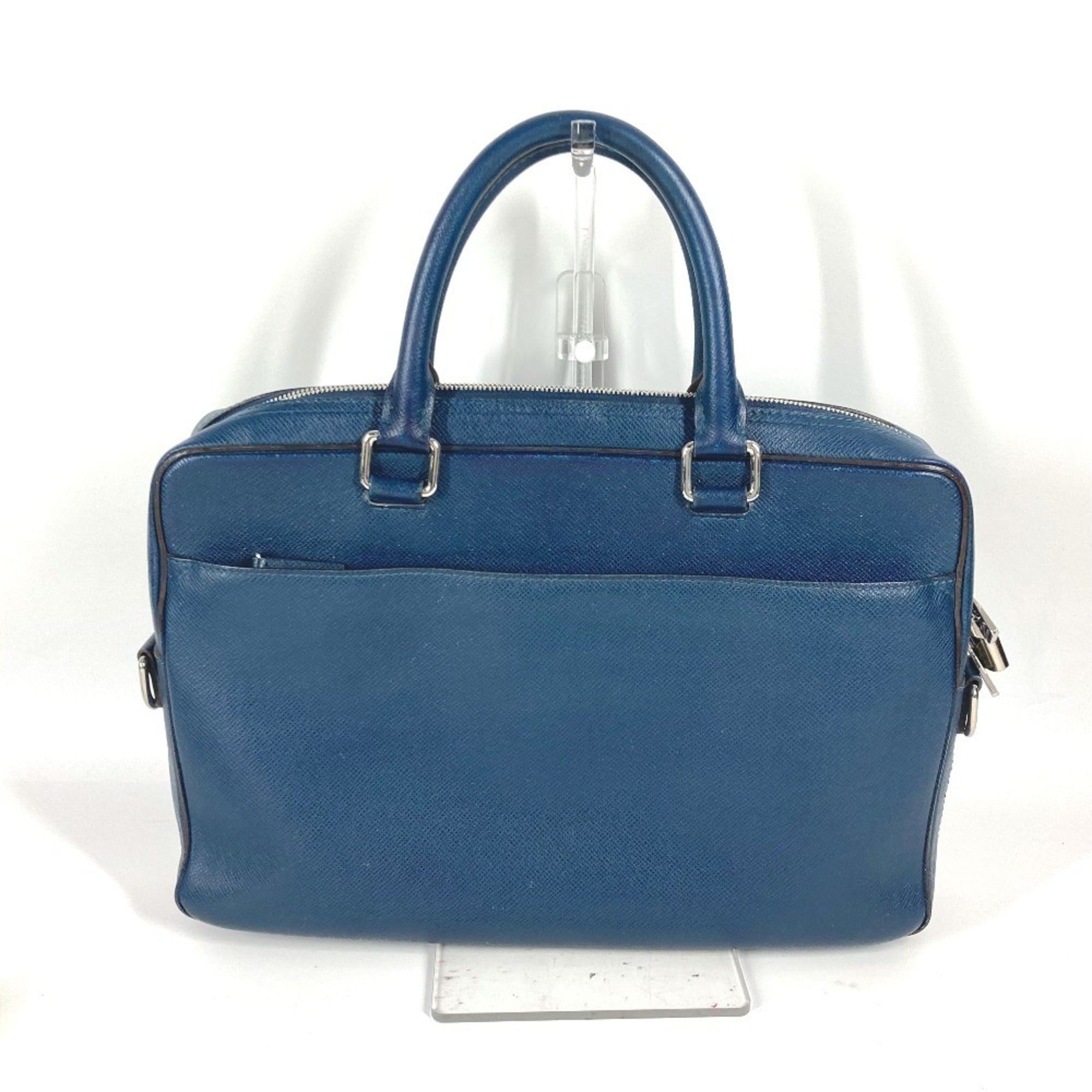Louis Vuitton Navy Ocean Taiga Leather Briefcase Handbag