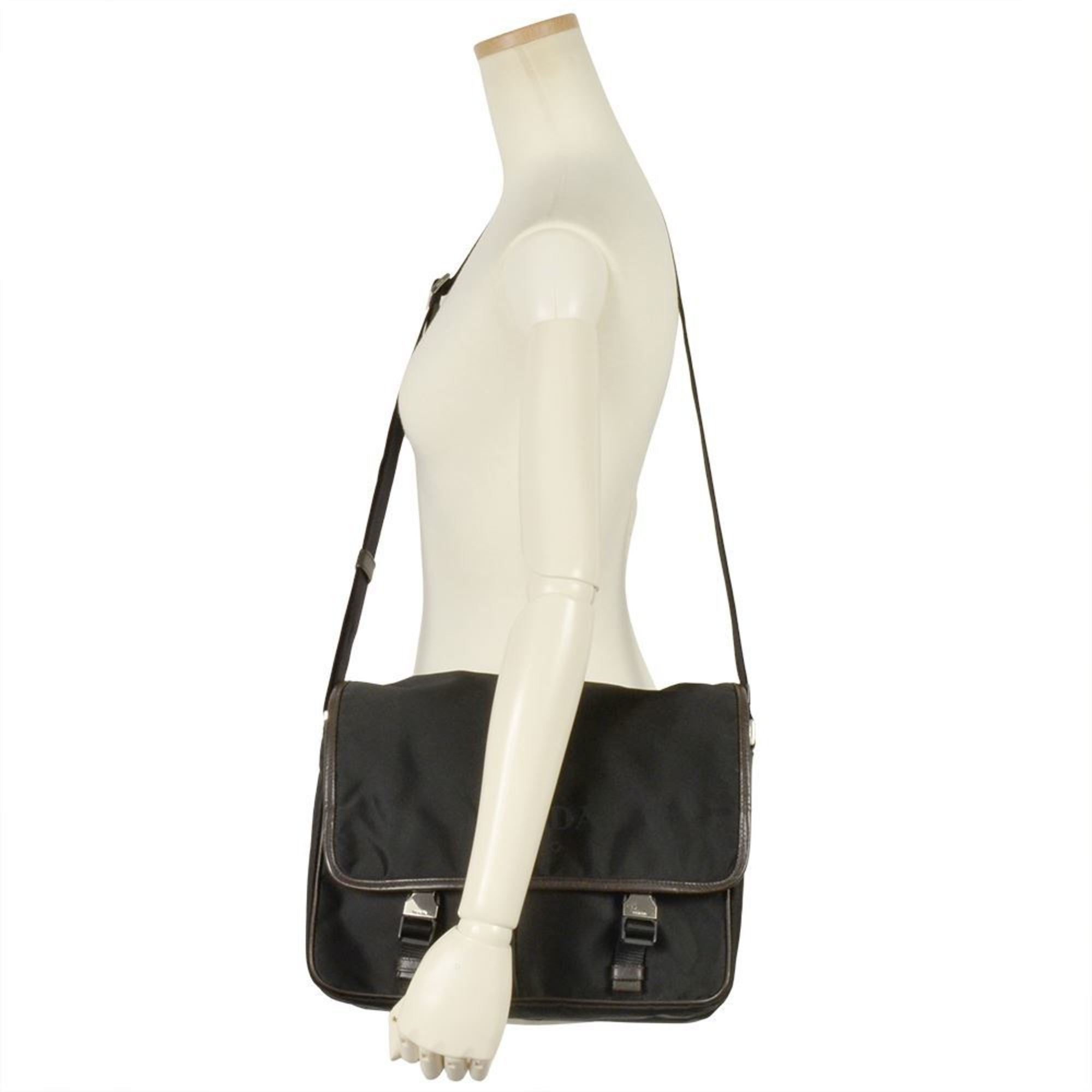 Prada Black Nylon Shoulder Bag
