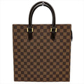 Louis Vuitton Damier Brown Damier Canvas Ebene Leather Handbag