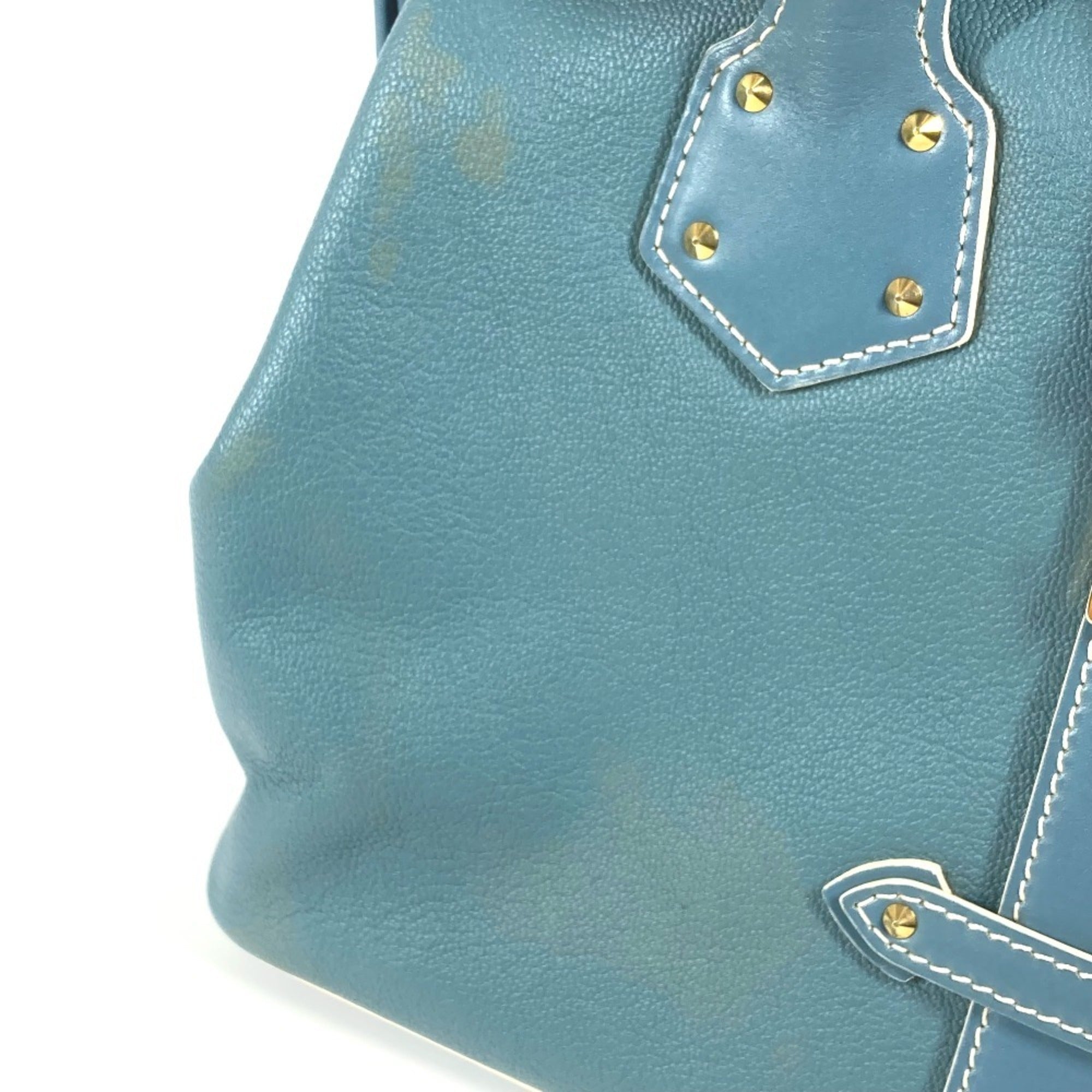 Louis Vuitton Blue Suhali Leather Leather Handbag Tote Bag
