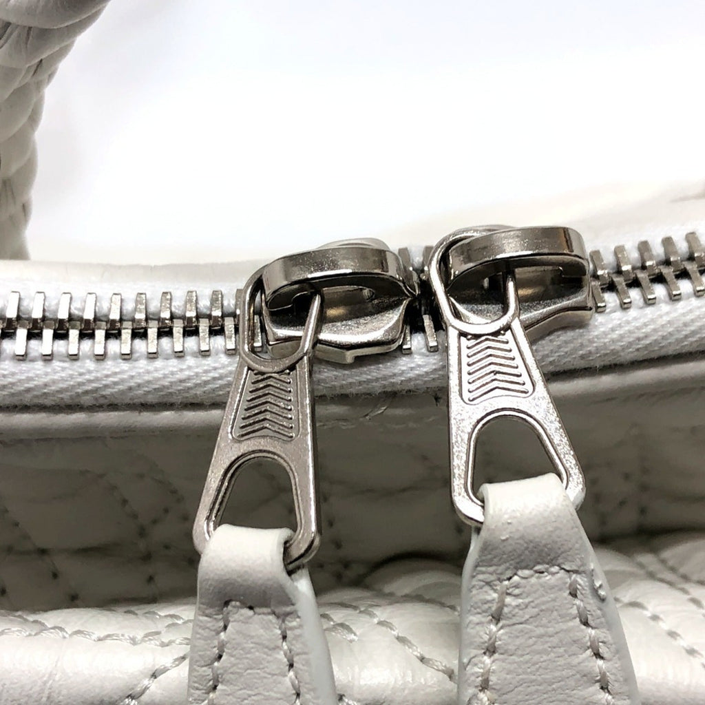 Balenciaga White Leather Hand