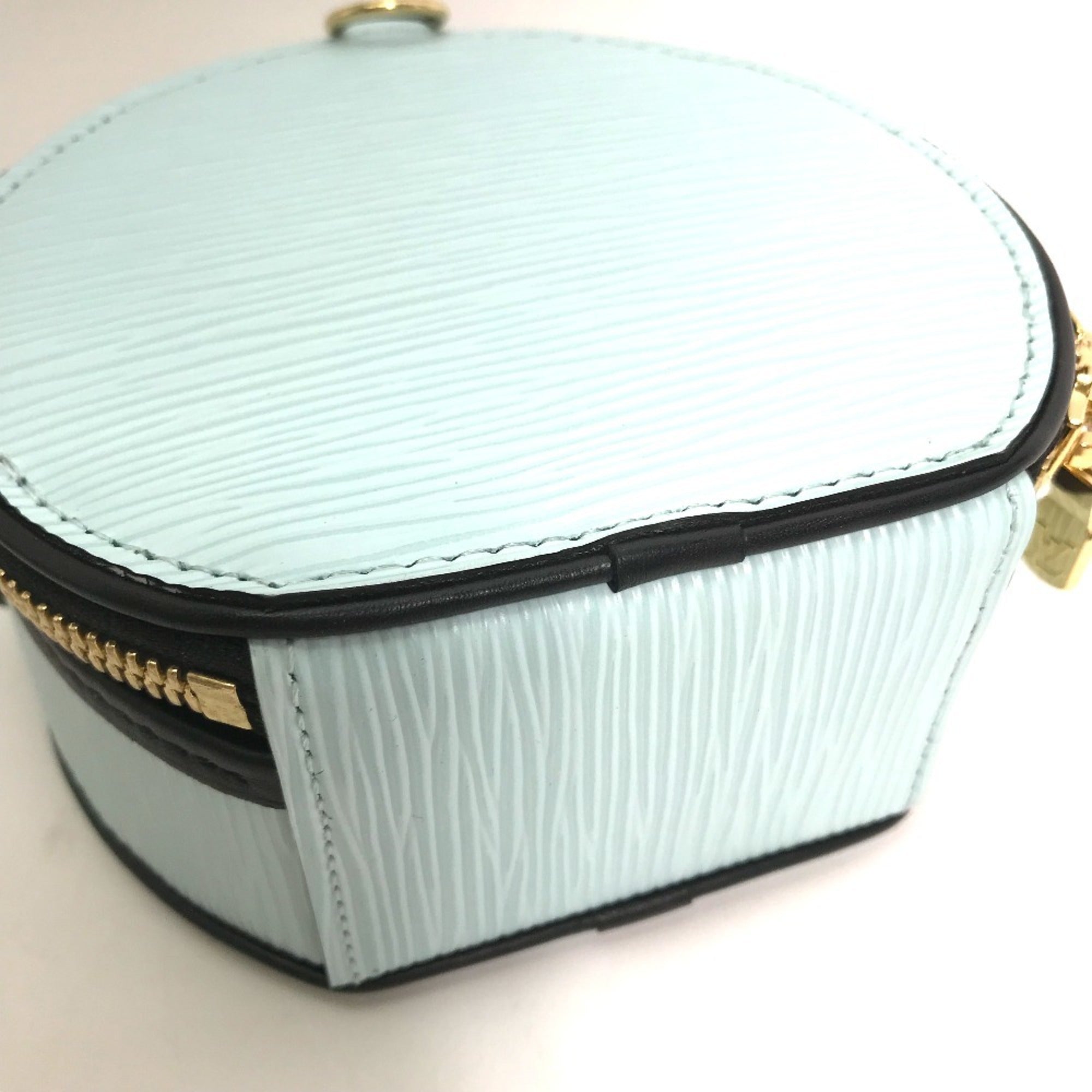 Louis Vuitton Blue Epi Leather Handbag Pouch Shoulder Bag