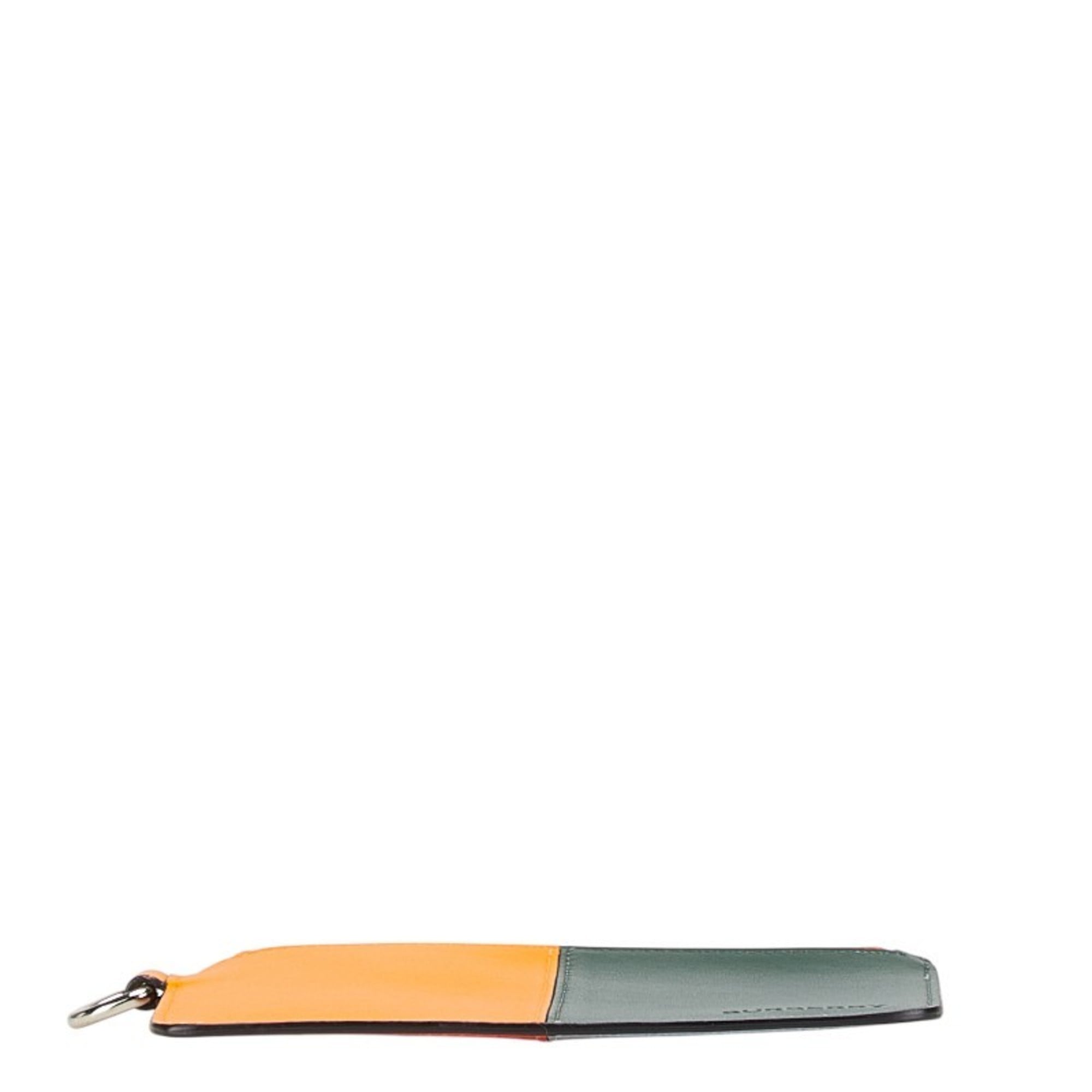 Burberry Multi-Color Orange Leather Coin Purse/Coin Case