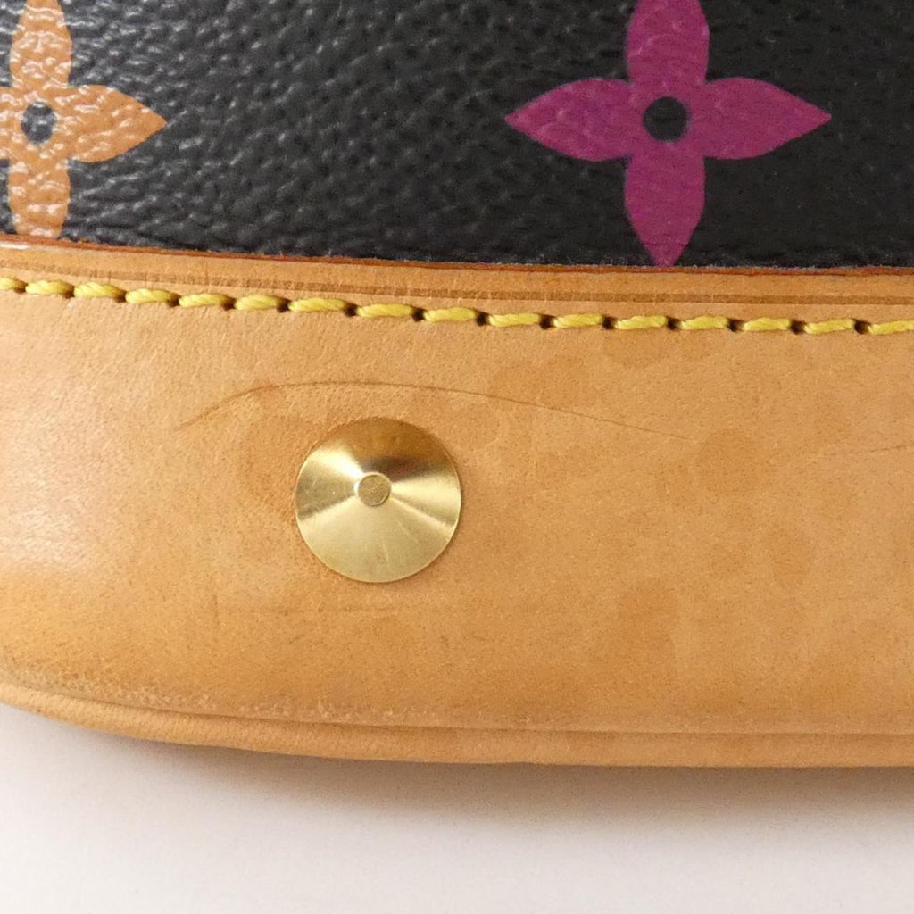 Louis Vuitton Black Coated Canvas Handbag
