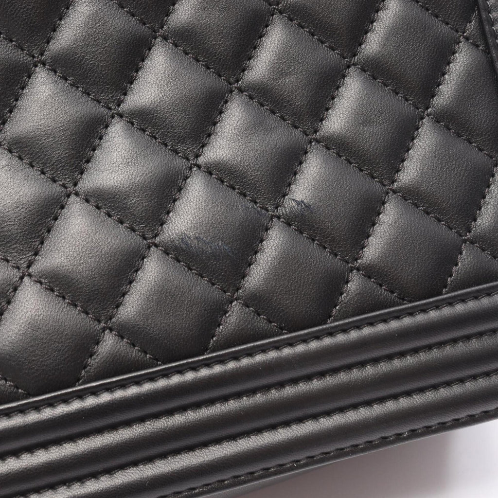 Chanel Black Leather Handbag Shoulder Bag