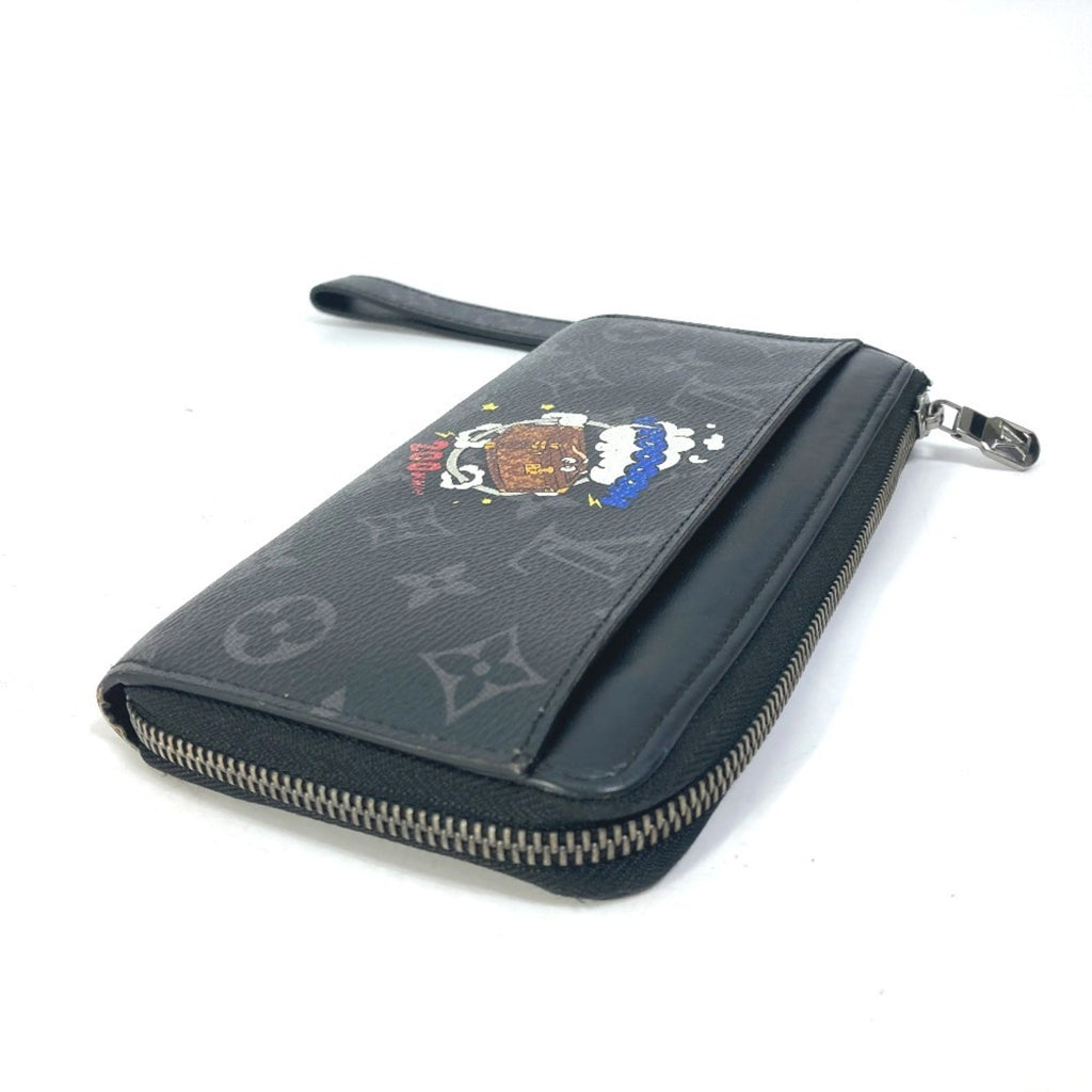 Louis Vuitton Monogram Eclipse Black Blue Monogram Eclipse Long Wallet
