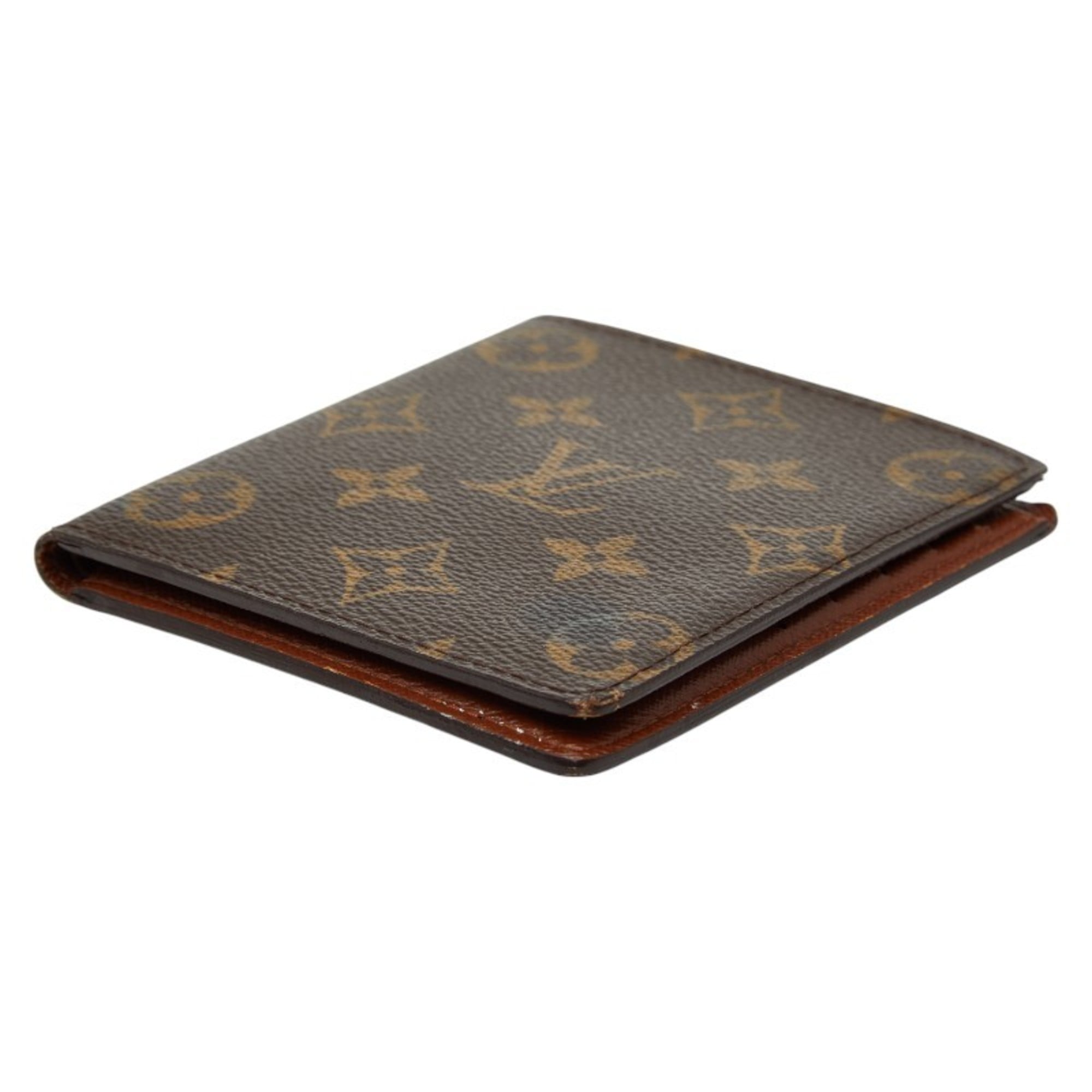 Louis Vuitton Brown Pvc Leather Bill Wallet