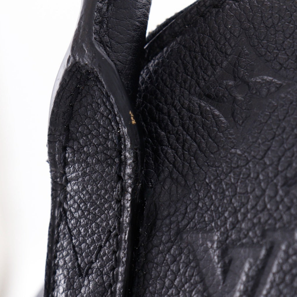 Louis Vuitton Black Noir Monogram Empreinte Handbag