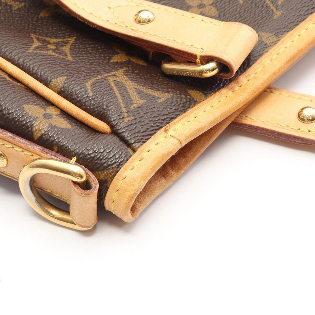 Louis Vuitton Brown Monogram Coated Canvas Leather Tote Bag