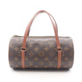 Louis Vuitton Brown Coated Canvas Leather Handbag