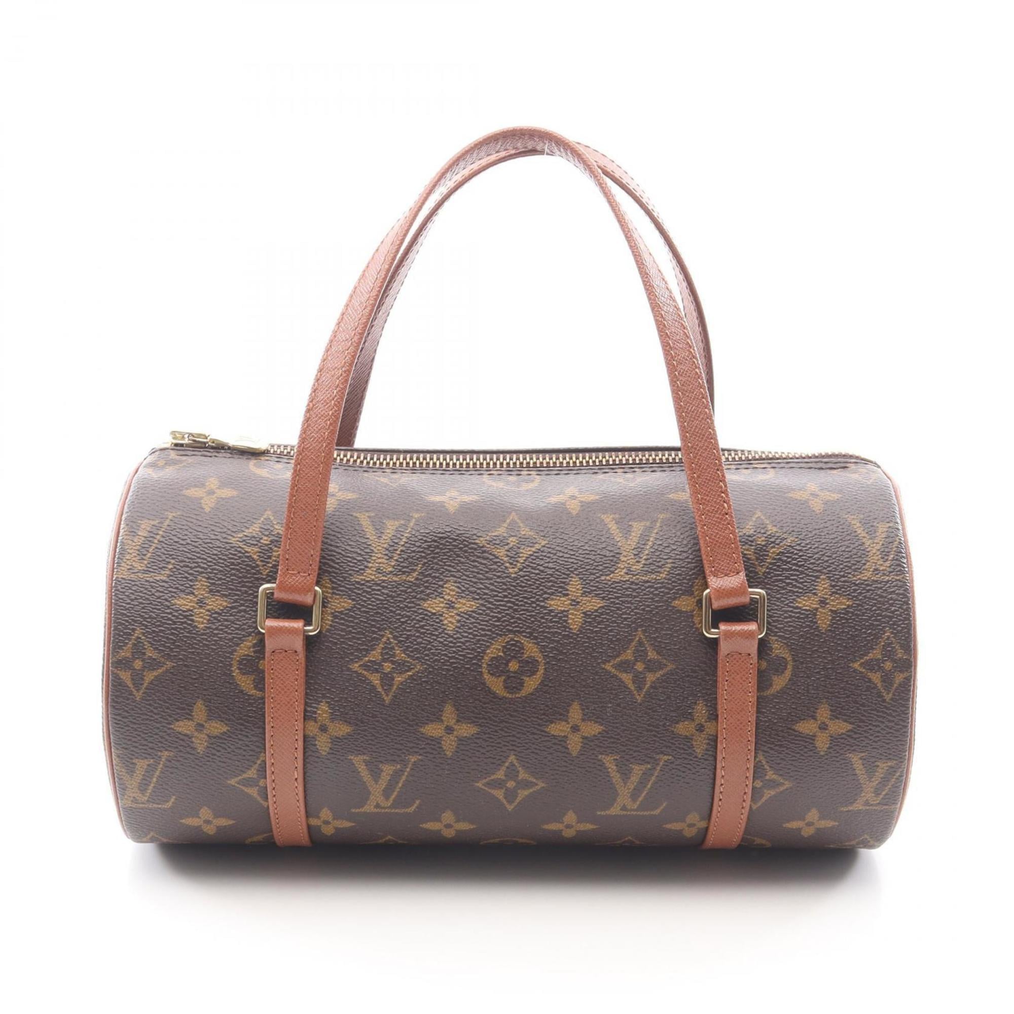 Louis Vuitton Brown Coated Canvas Leather Handbag