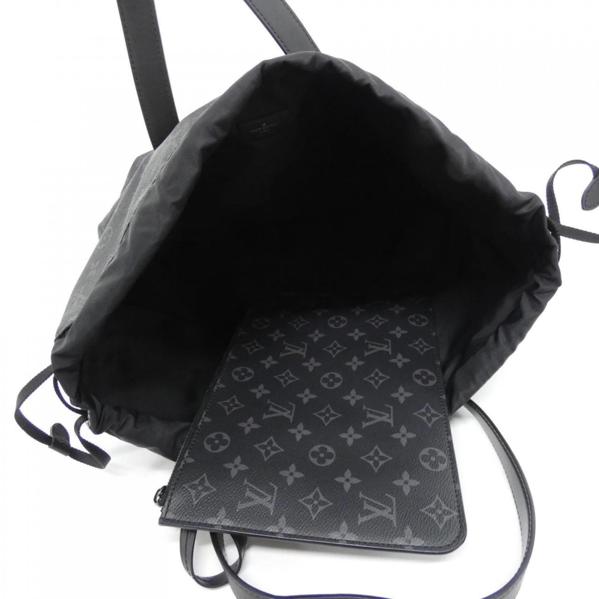 Louis Vuitton Black Coated Canvas Handbag Pouch