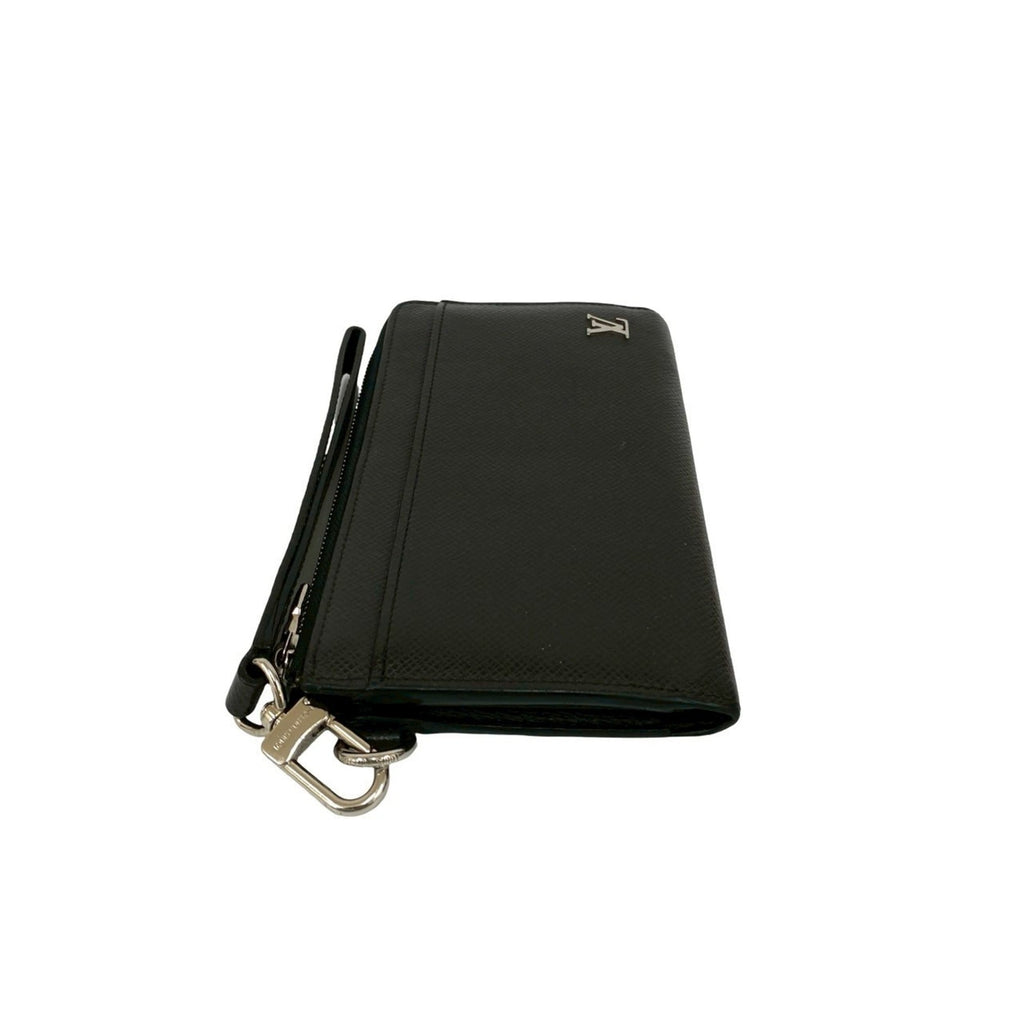 Louis Vuitton Black Leather Long Wallet