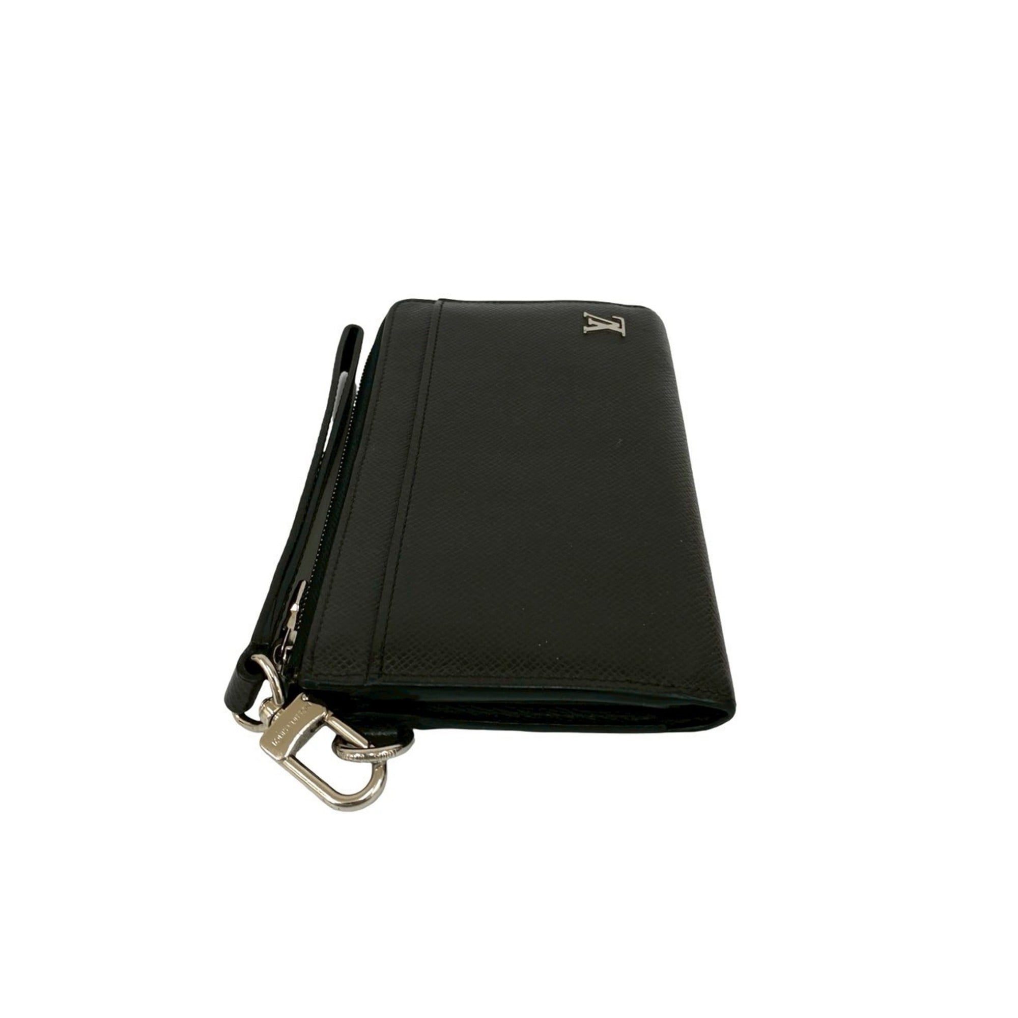 Louis Vuitton Black Leather Long Wallet