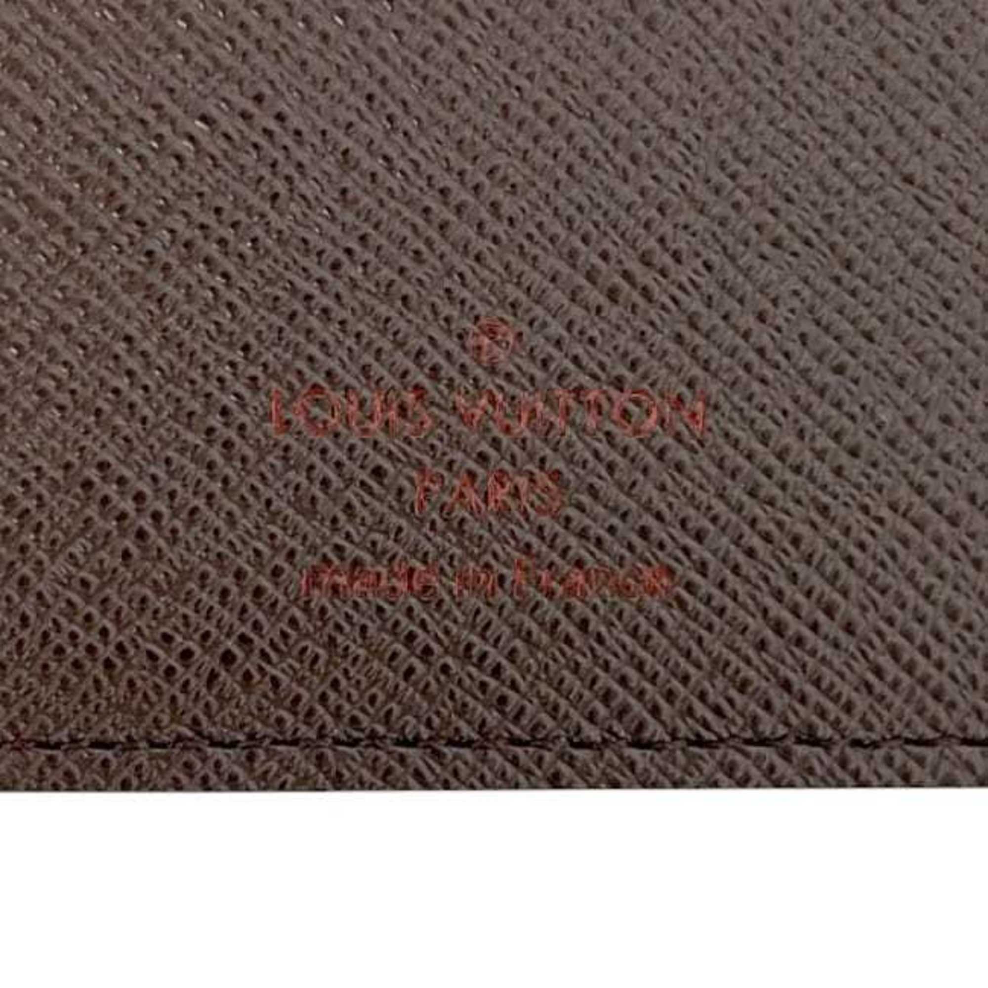 Louis Vuitton Brown Damier Canvas Ebene Damier Canvas Long Wallet