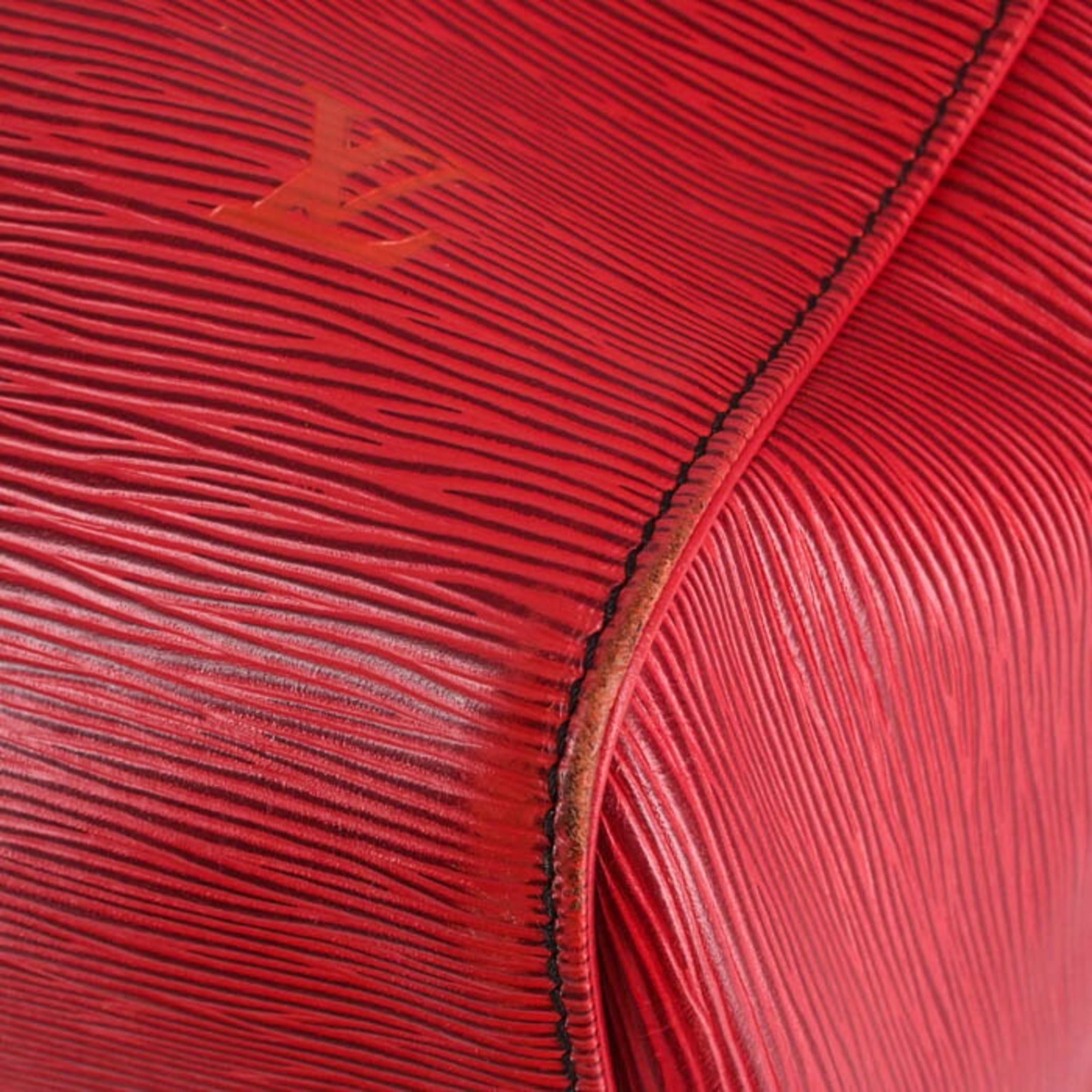 Louis Vuitton Epi Red Color Epi Leather Boston Bag Handbag
