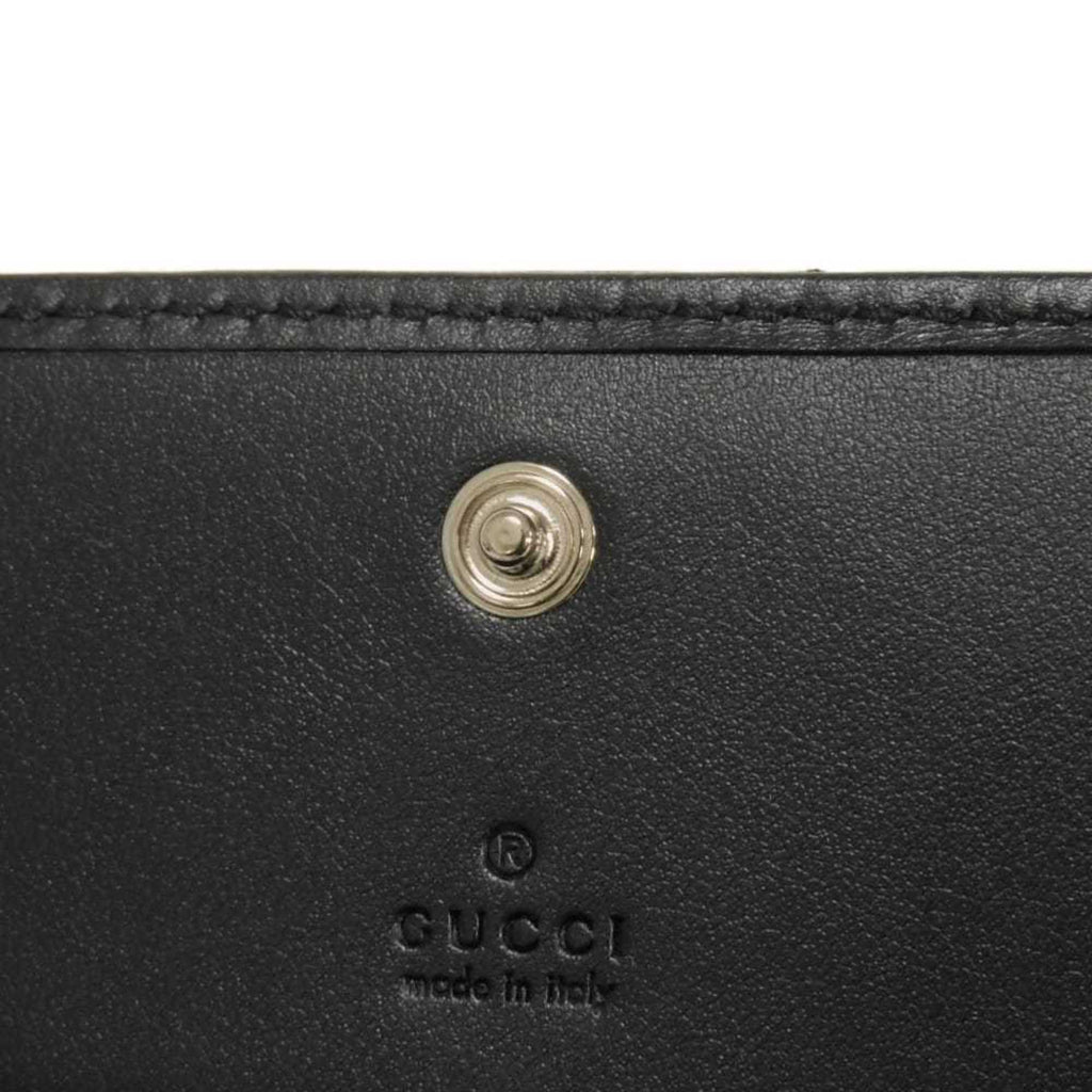 Gucci Black Quilting Leather Wallet (Bi-Fold) (Pre-Owned)