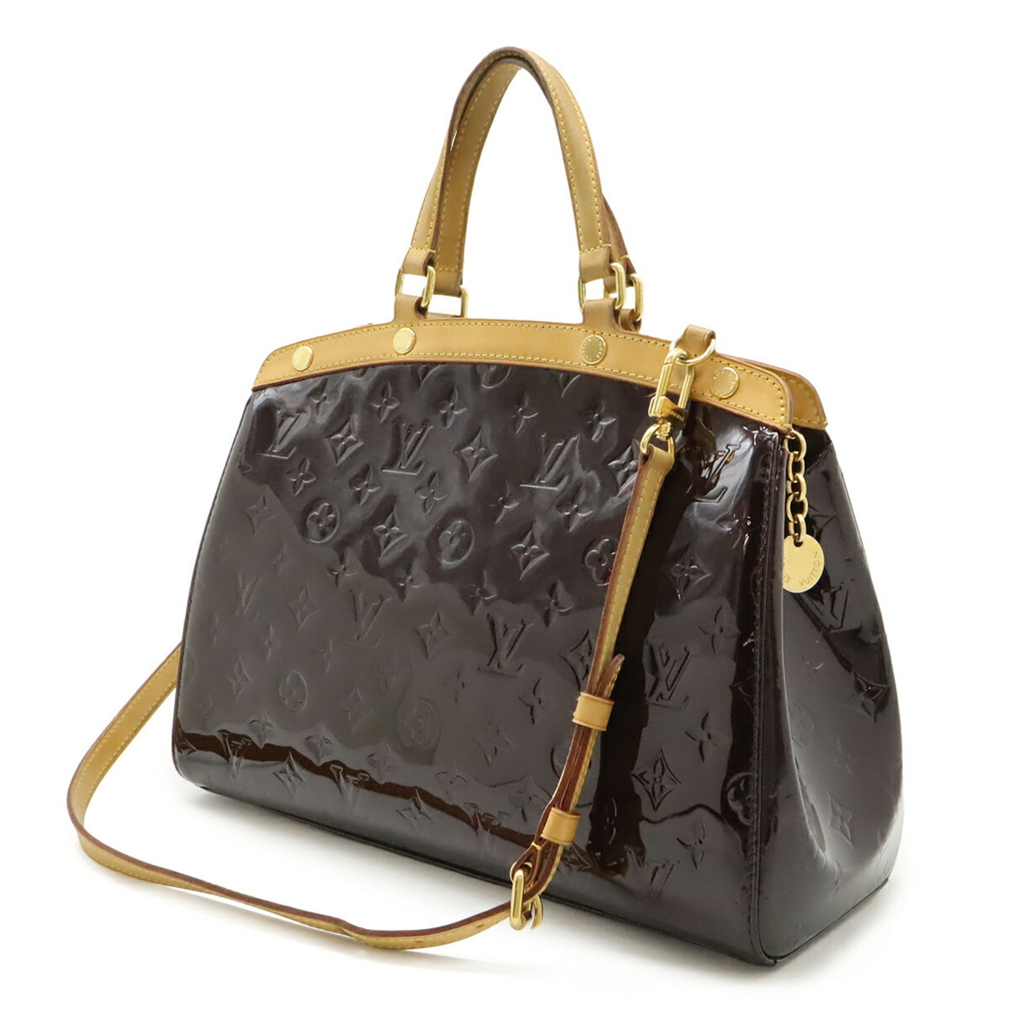Louis Vuitton Amarante Monogram Vernis Handbag Shoulder Bag Tote Bag