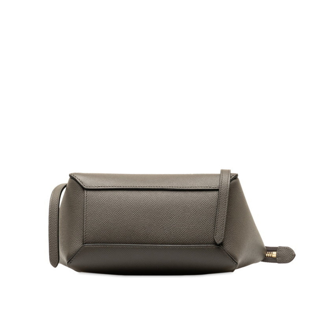 Celine Gray Leather Handbag Shoulder Bag