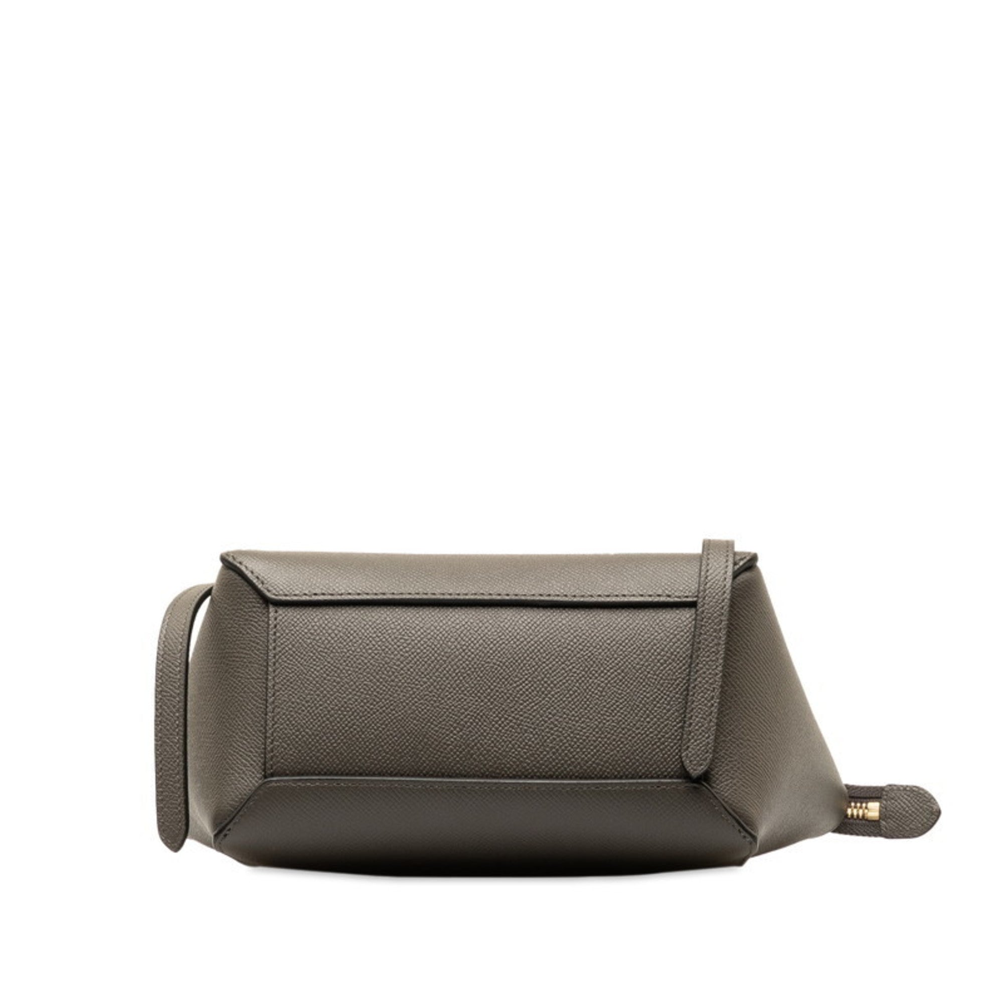 Celine Gray Leather Handbag Shoulder Bag