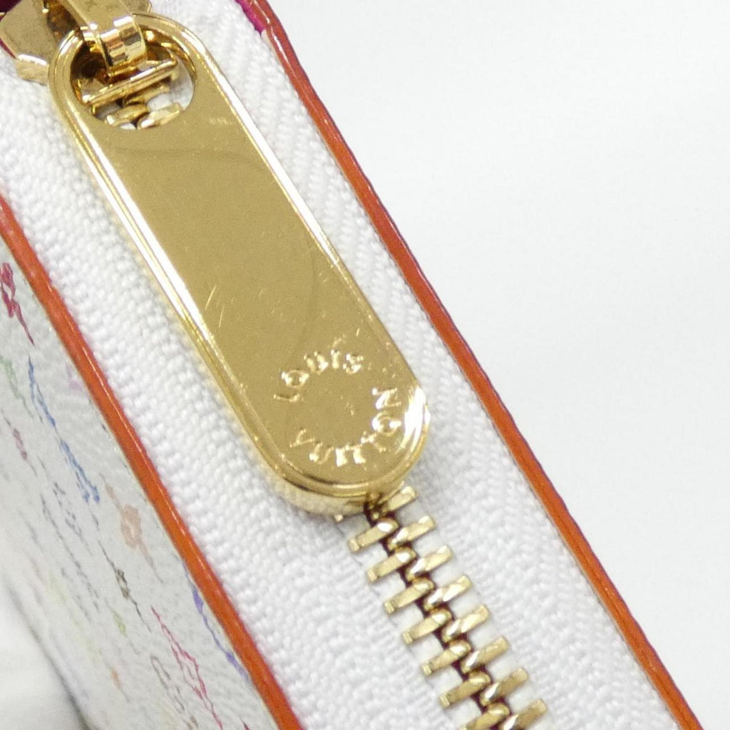 Louis Vuitton Multi-Color White Coated Canvas Long Wallet