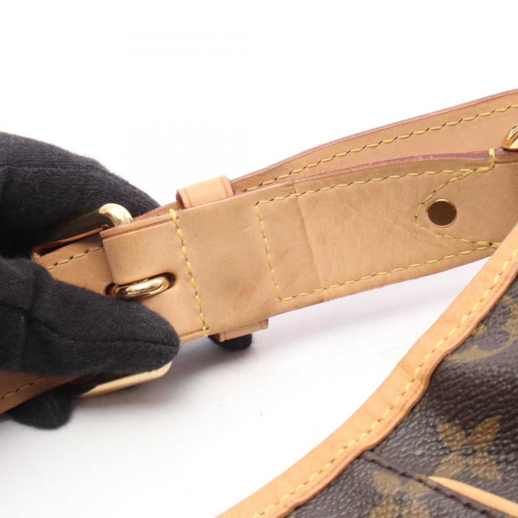 Louis Vuitton Brown Coated Canvas Leather Shoulder Bag